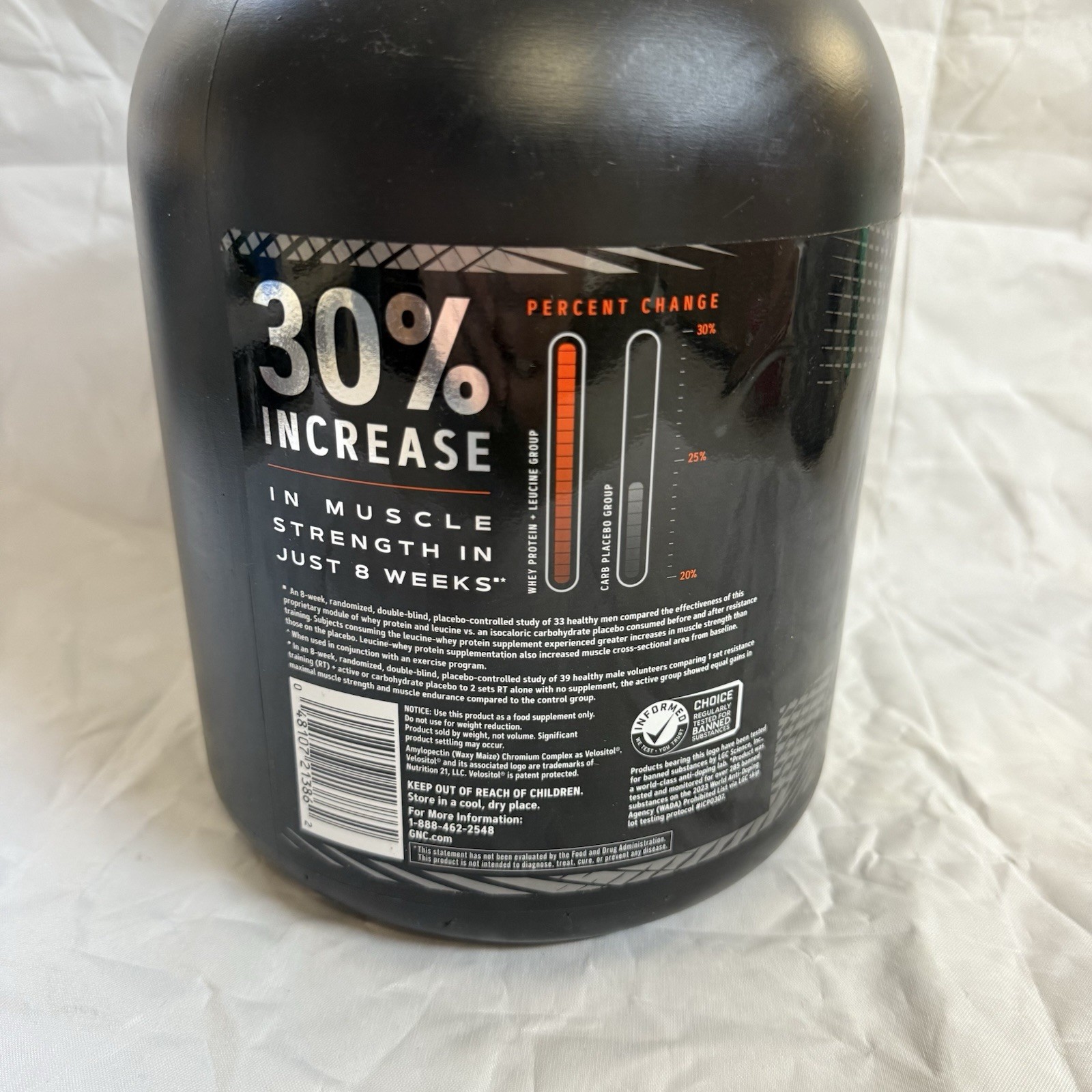 GNC AMP Wheybolic Protein Powder, Creamy Peanut Butter, 2.9 Lb EXP. 08 / 2026