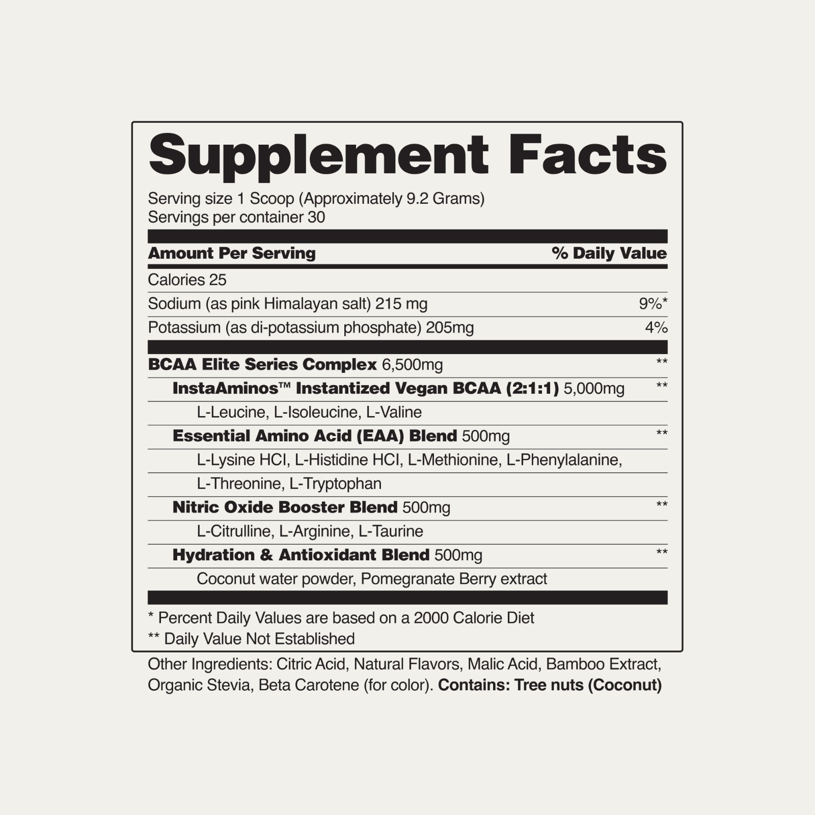 BCAA Amino Energy Powder Nitric Oxide Booster, Pre Workout, Recovery – 2 Flavors