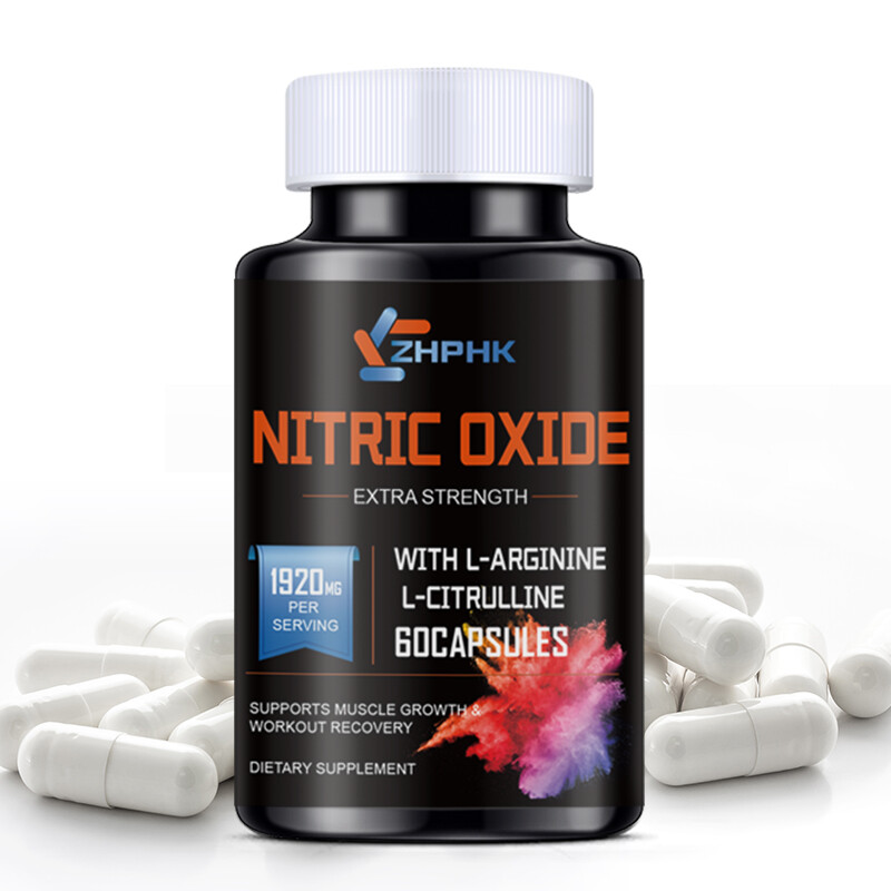 Nitric Oxide Booster Cap Supplement w/ L-Arginine Premium Workout Muscle Capsule