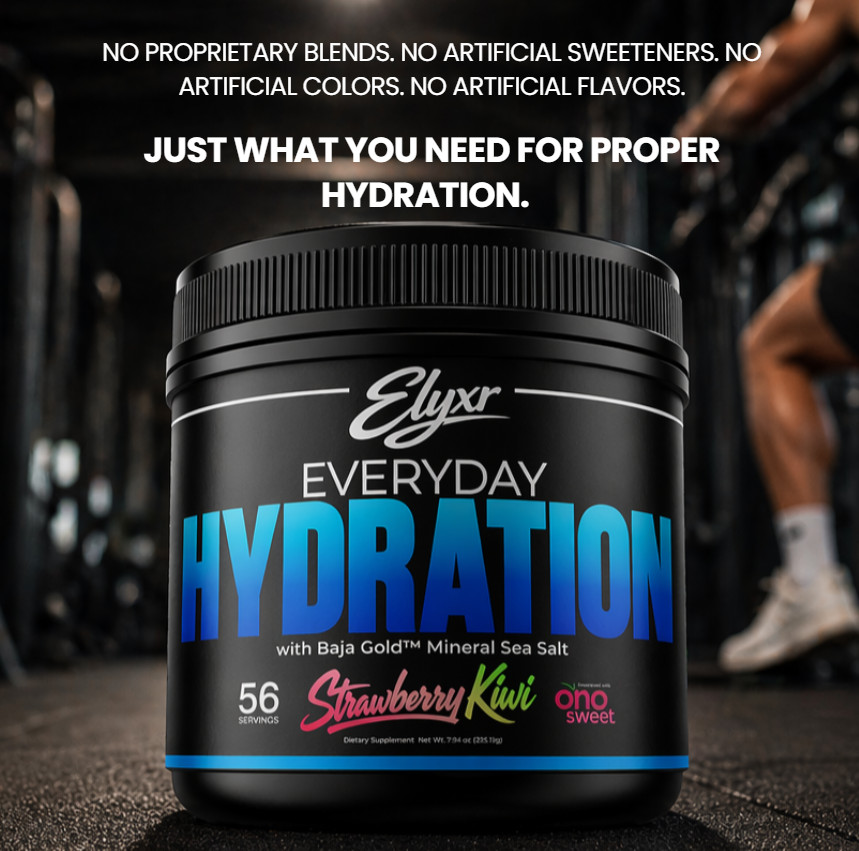 Elyxr Everyday Hydration Powder 56 Servings Strawberry Kiwi Electrolytes