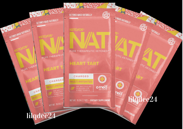 🔥Pruvit Keto OS NAT Ketones Charged Heart Tart 5 pack Exp 2027