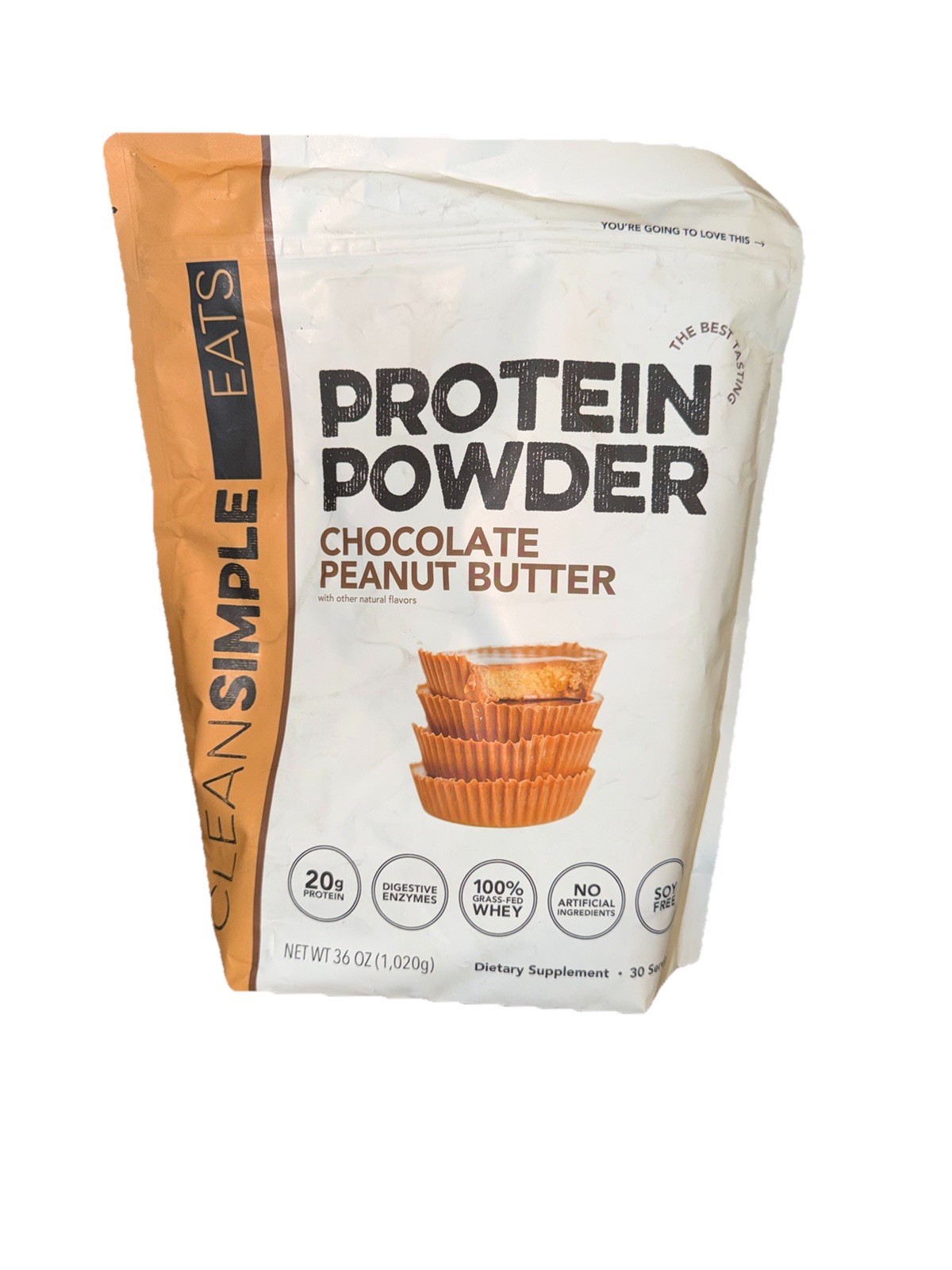 Clean Simple Eats Whey Protein Powder, Chocolate Peanut Butter 30 Servings