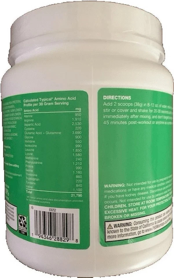 Equate Plant-Based Protein Supplement, Smooth Vanilla, 13.4 Ounces