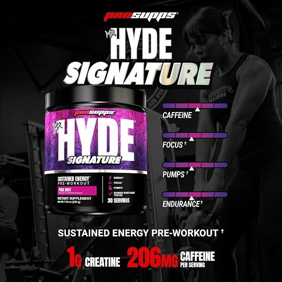 ProSupps Mr. Hyde Signature Pre Workout Powder Creatine,(Pixie Dust,30 Servings)
