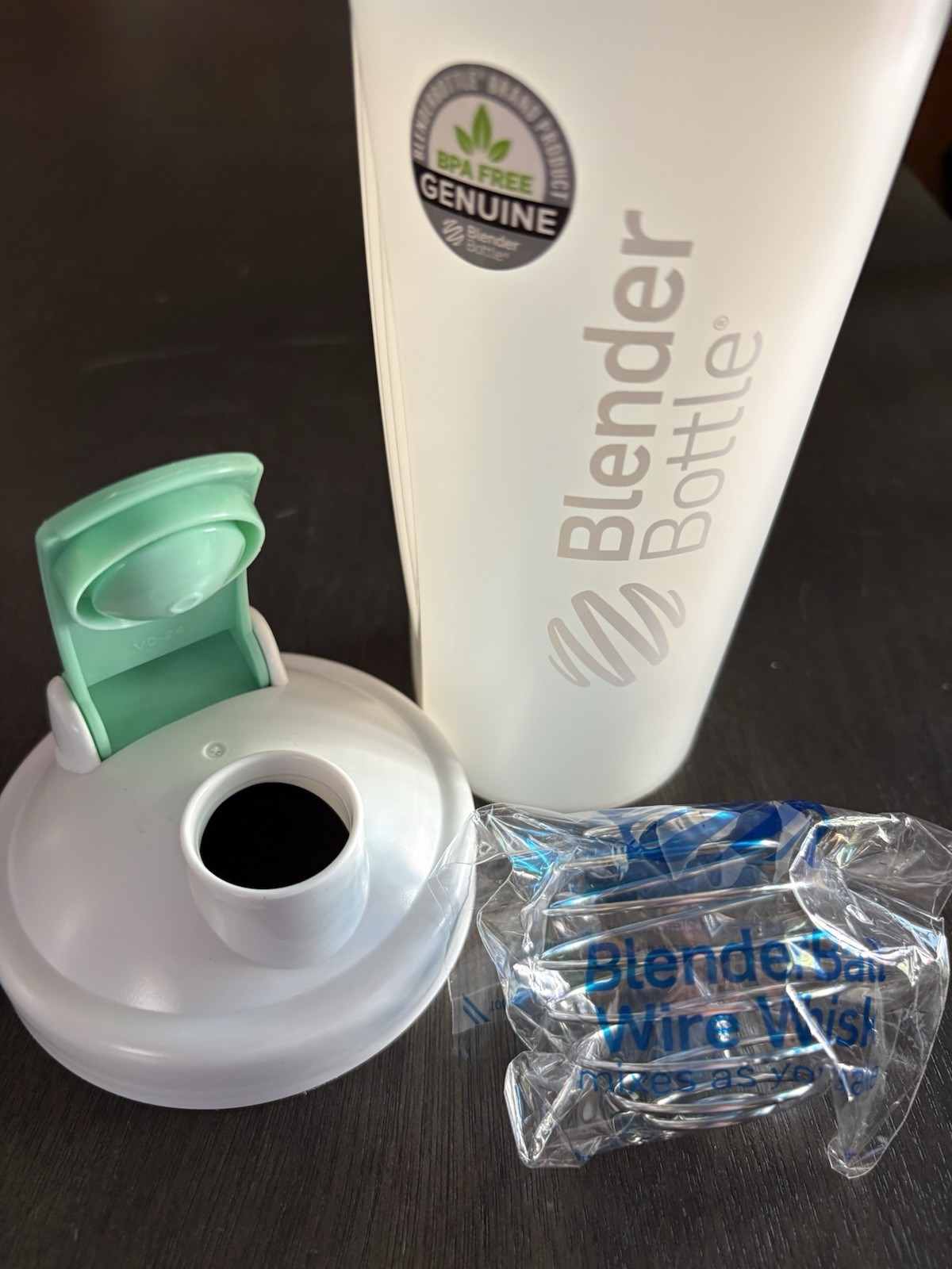 BlenderBottle Classic 2-Pack 28 oz Shaker Bottles Black/White Flip Lock BPA-Free