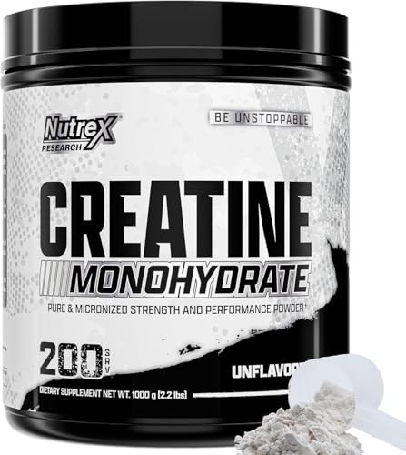 Micronized Creatine Monohydrate Powder 1kg 200 Servings 5g Muscle