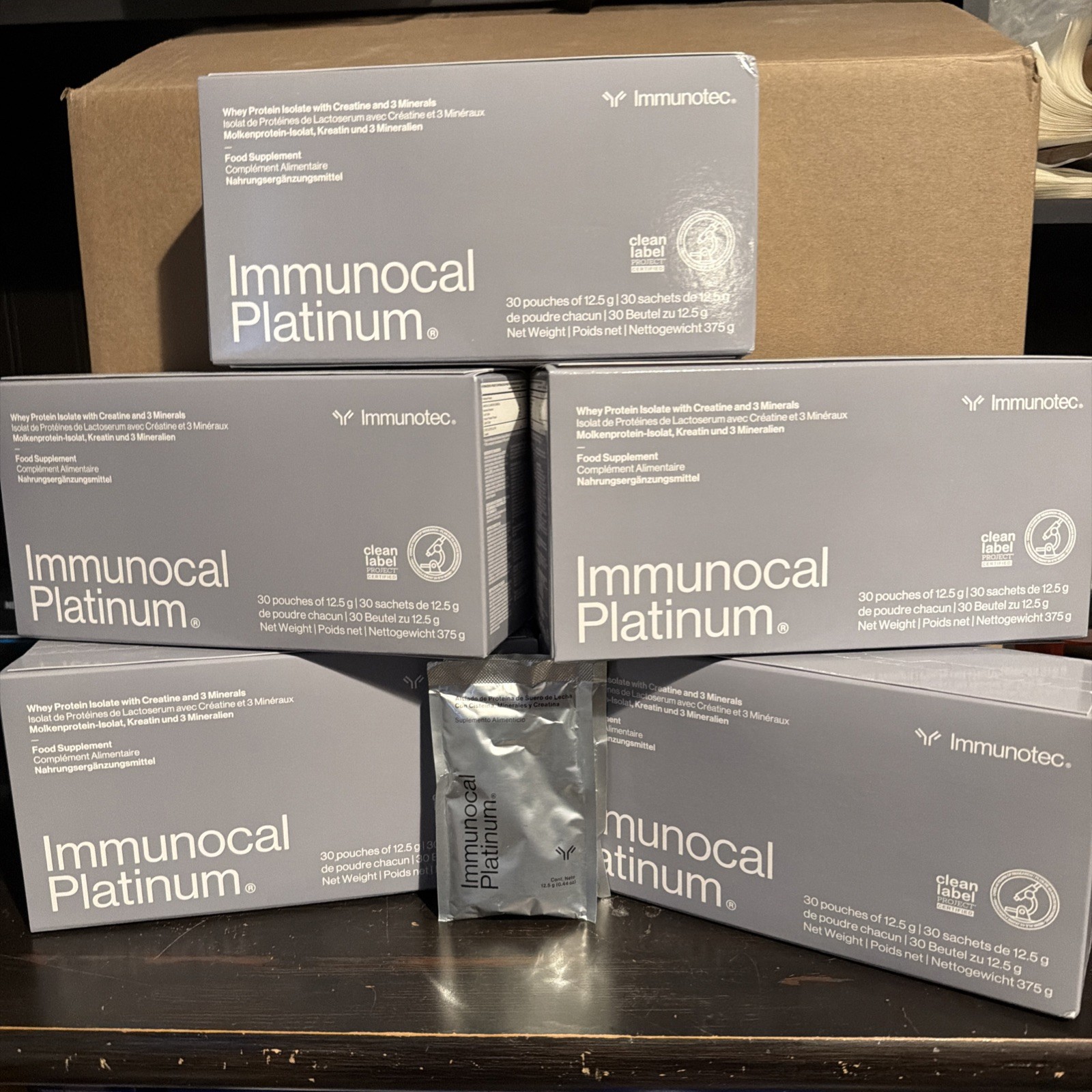 Immunotec: Immunocal platinum 5 boxes (150 Pouches)