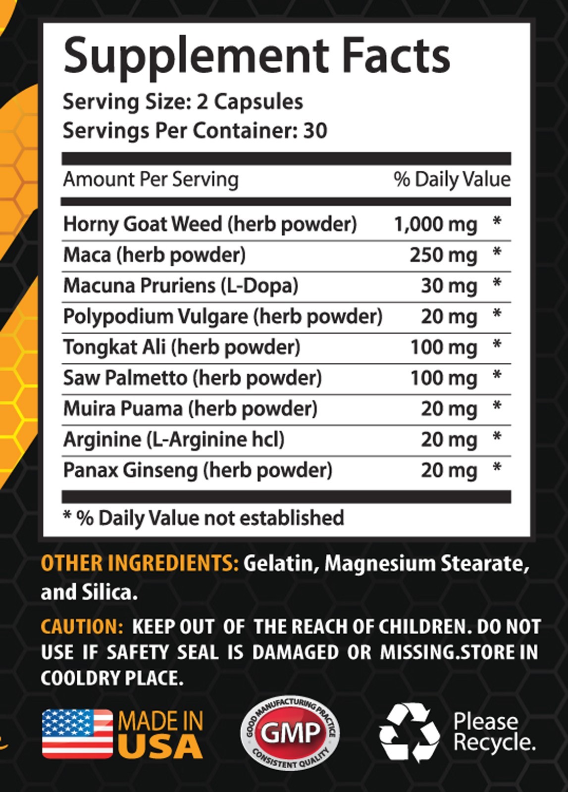 HORNY GOAT WEED powder for men – testosterone booster gym – 2 Bottles