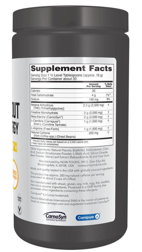 Sports, Pre-Workout Advanced Energy, Watermelon, 21.16 oz (600 g)