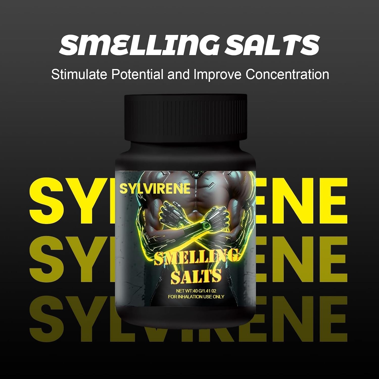 Smelling Salts for Athletes – Strong Inhalants for Powerlifting, Sports – 40g