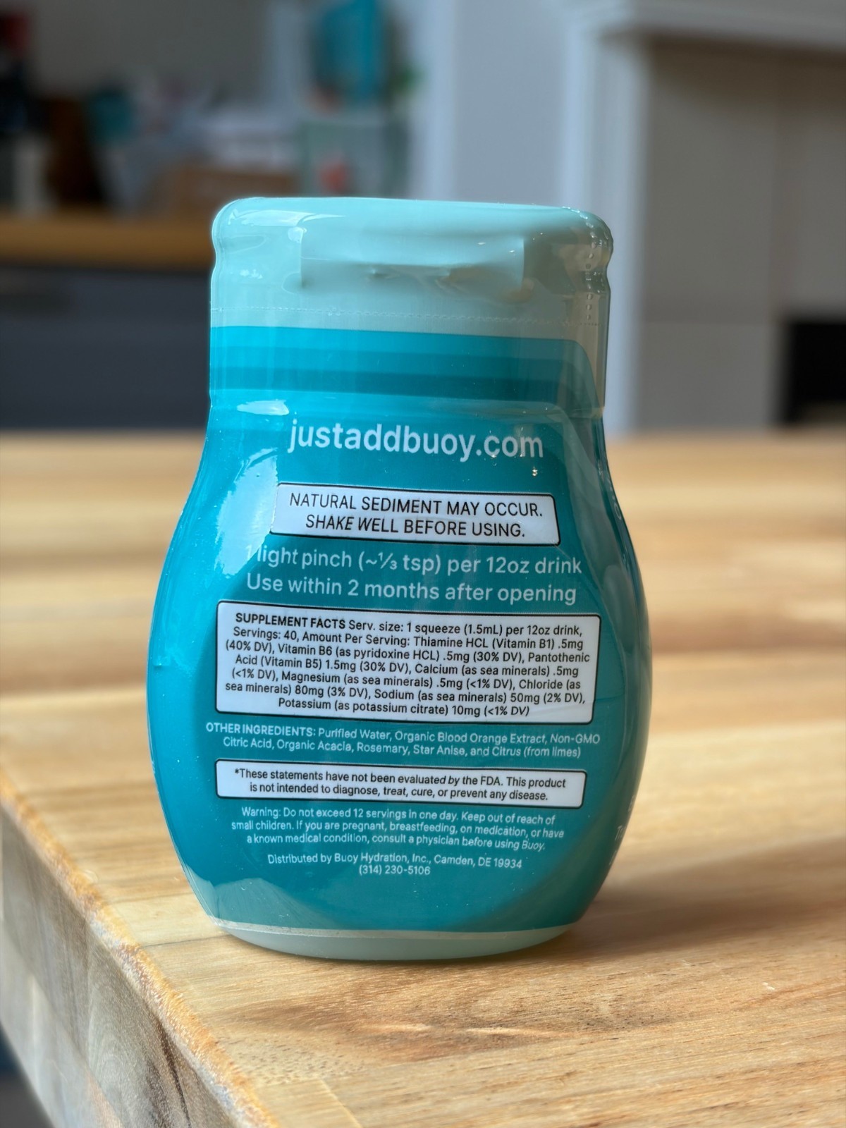 Buoy Hydration Drops + Trace Minerals, Unflavored 2 fl oz, EXP 12/31/2026