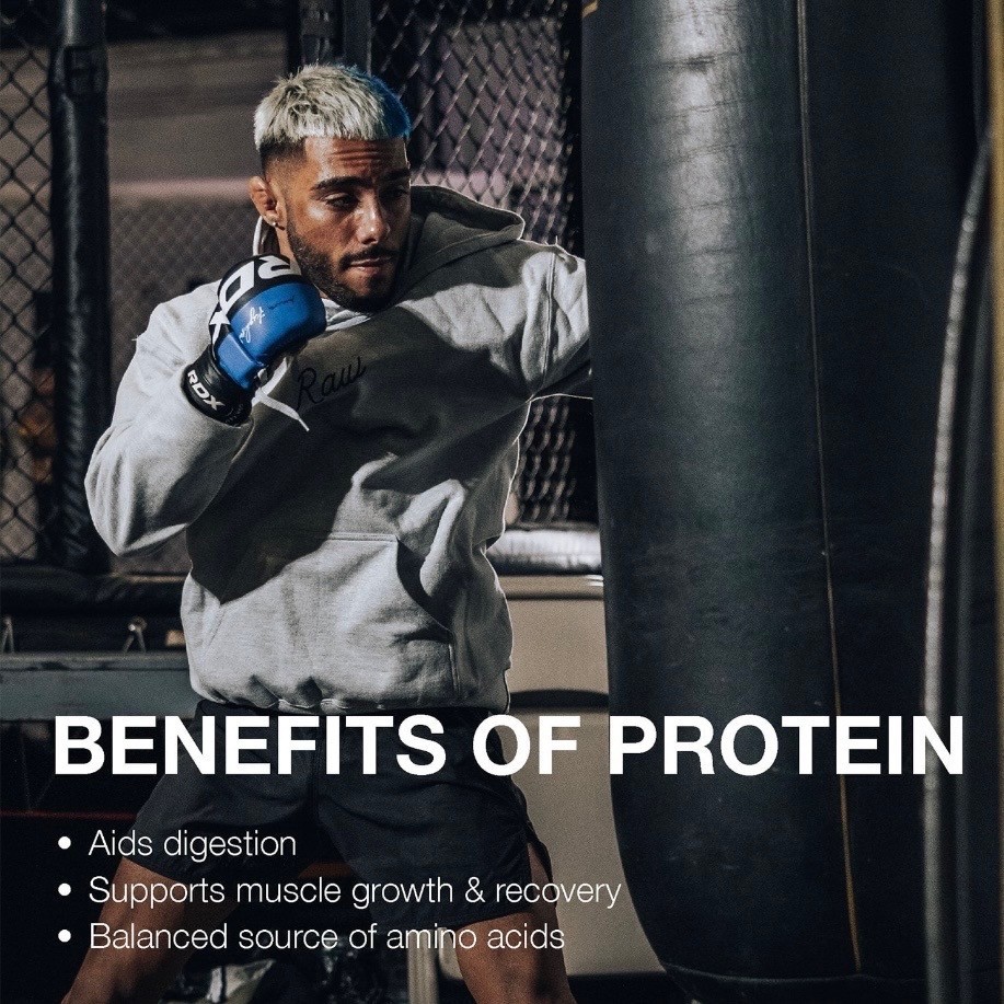 RAW 25g Grass Fed Whey Isolate Protein Powder Dark Chocolate 1.97 lbs.
