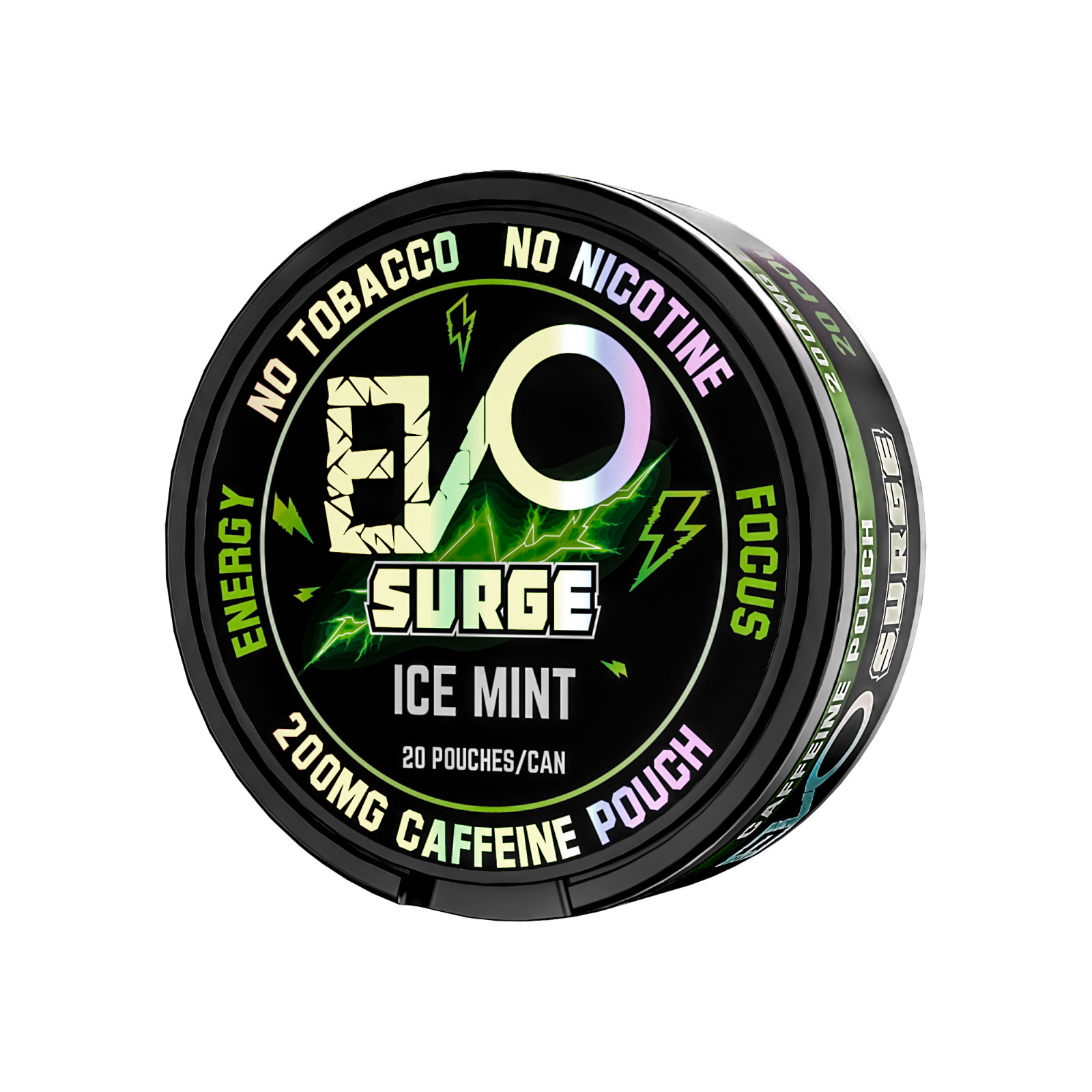 EVO Surge 200mg Caffeine Pouches – 20 Pouch Pack – Ice Mint Flavor