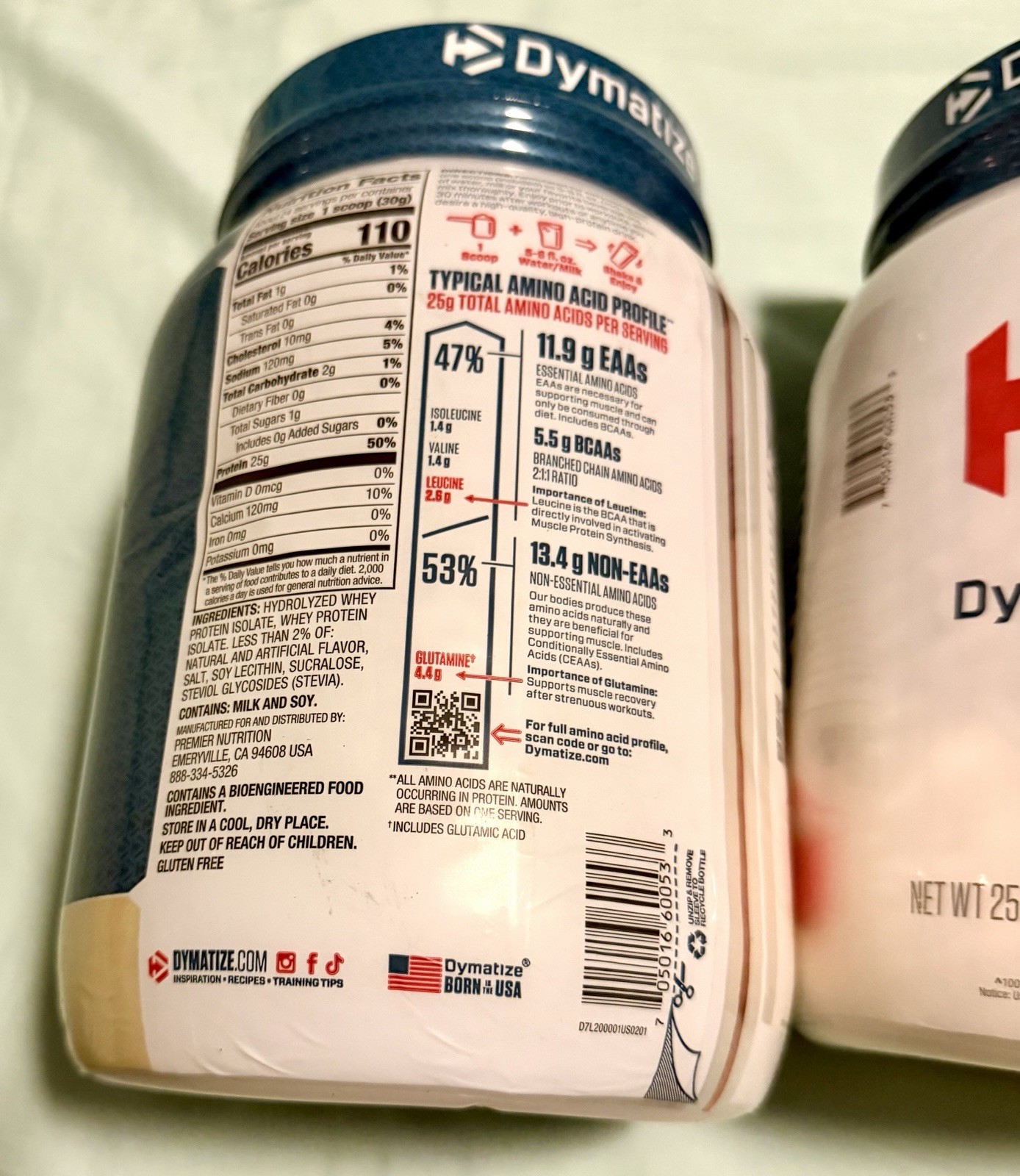 Lot Bundle 3 Pack Dymatize ISO 100 Hydrolyzed Protein Powder Vanilla 5lbs 2190g