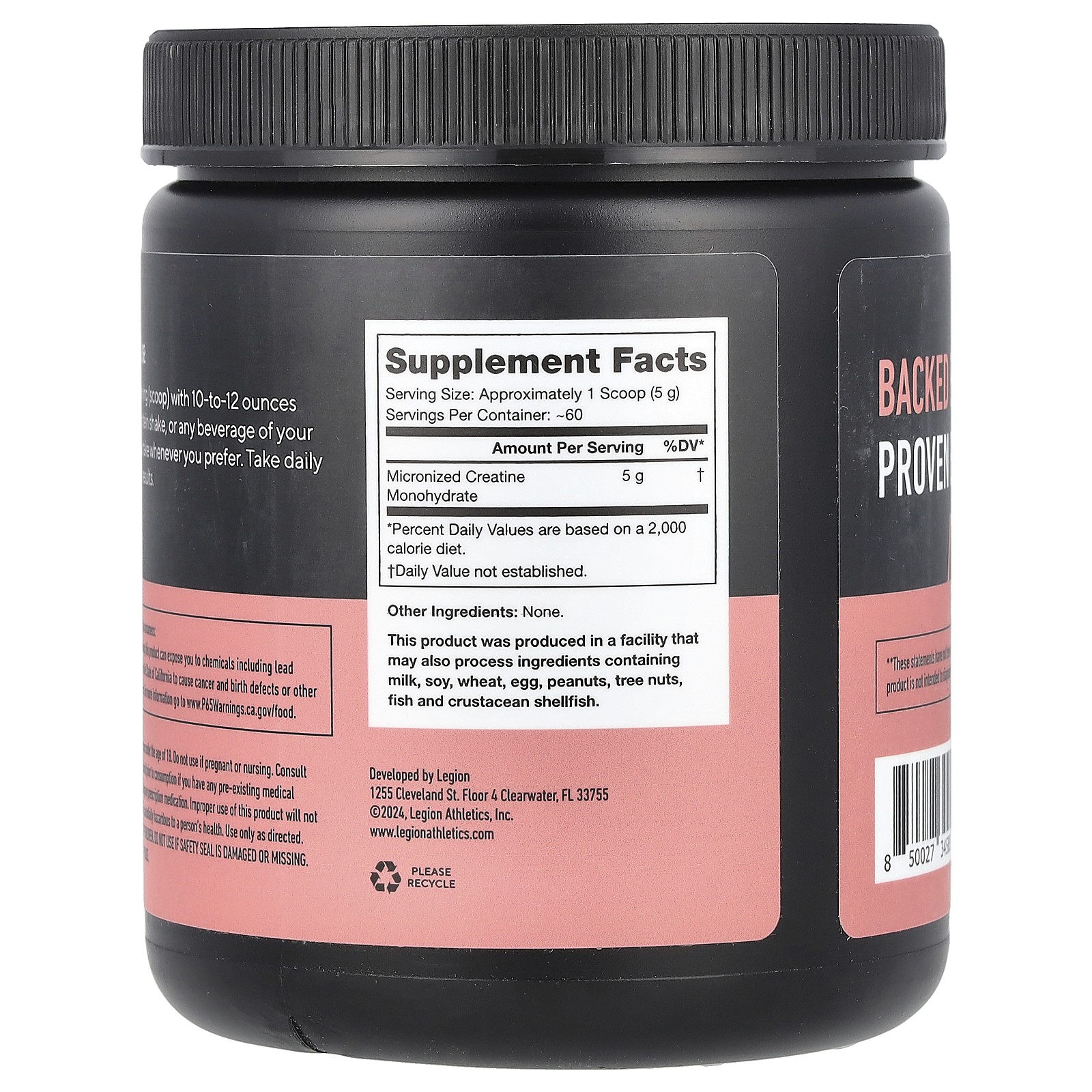 Creatine, Micronized Creatine Monohydrate, Unflavored, 0.69 lbs (312 g)