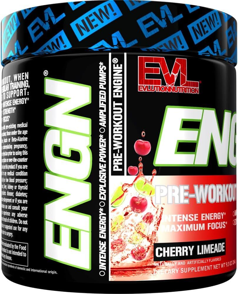 EVL ENGN Hardcore Fat Burning Pre Workout Energy Drink Mix | Choose Flavor
