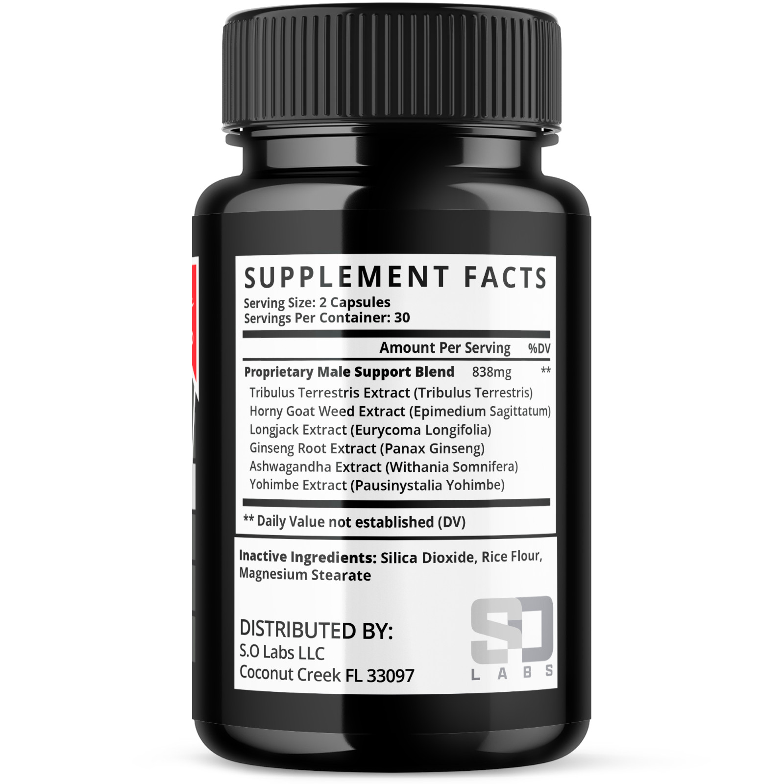 Male Extra Performance Supplement, MaleExtra for Enhancement 60 Capsules 1 Pack