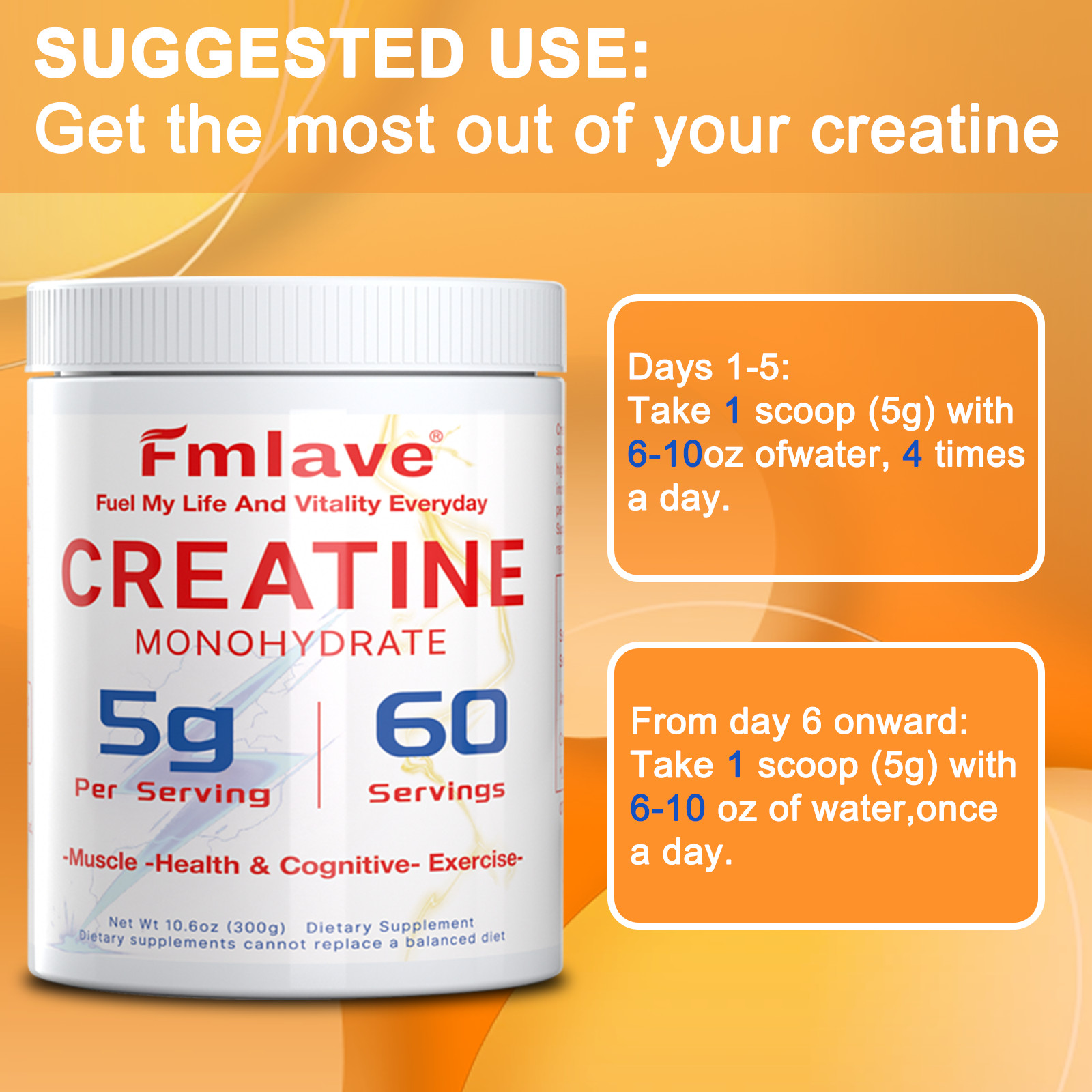 Creatine Monohydrate Powder for Women 60 Servings with Collagen Glute Builder