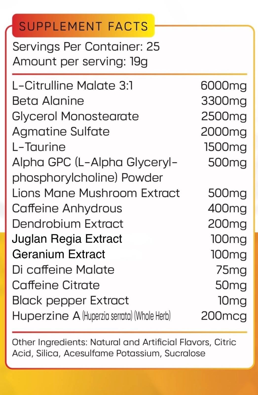 GYNSYN – Evolution Extreme Nootropic High Stim Pre Workout (25 servings)