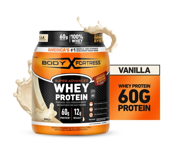 Body Fortress Super Advanced Whey Protein Powder Vanilla 60g 1.74lb