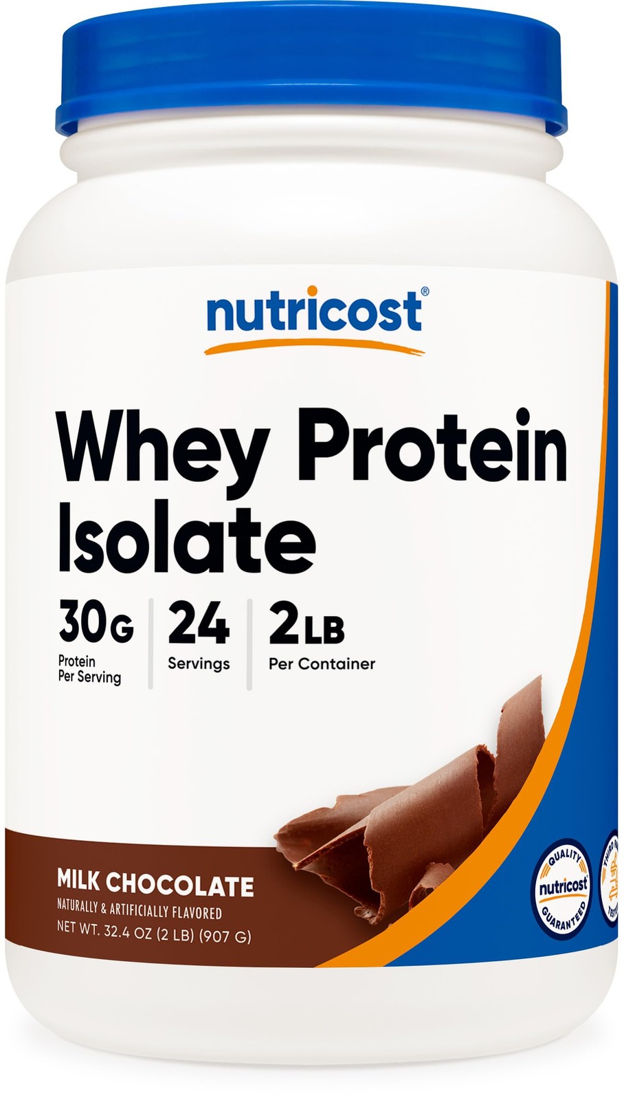 Nutricost Whey Protein Isolate (Milk Chocolate) 2LBS 2 Pound (Pack of 1)