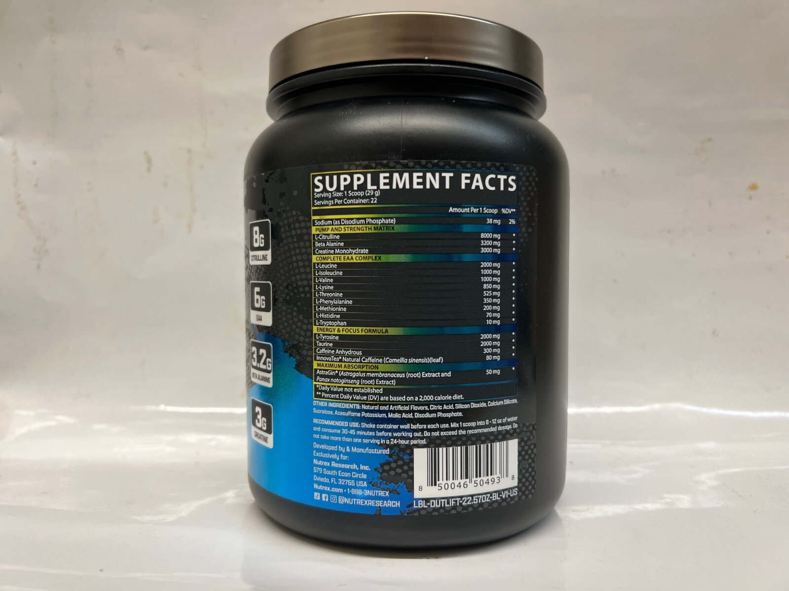 Nutrex Clinical Pre Workout Blueberry Lemonade