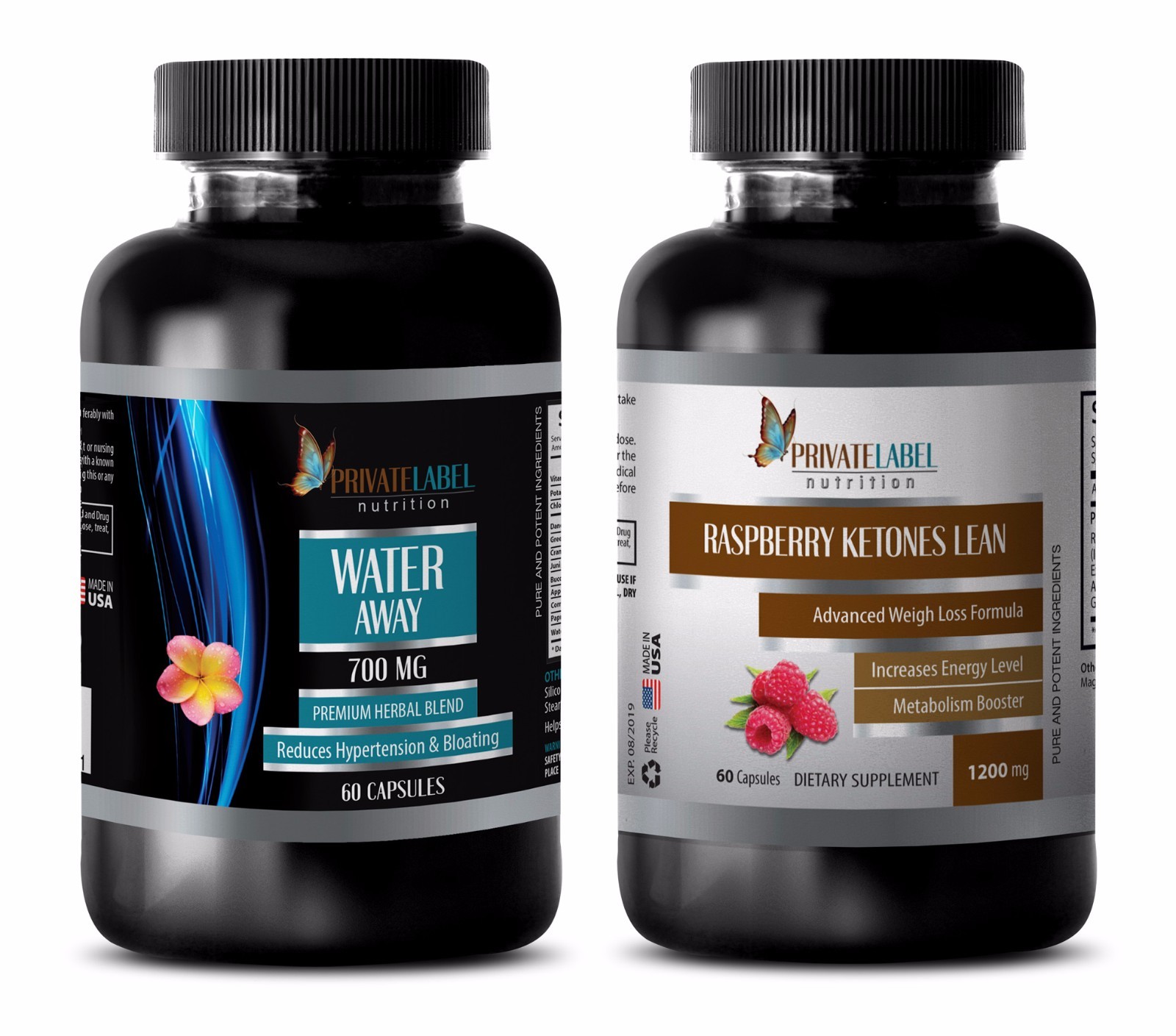Antioxidant liquid supplement – WATER AWAY – RASPBERRY KETONE COMBO – raspberry
