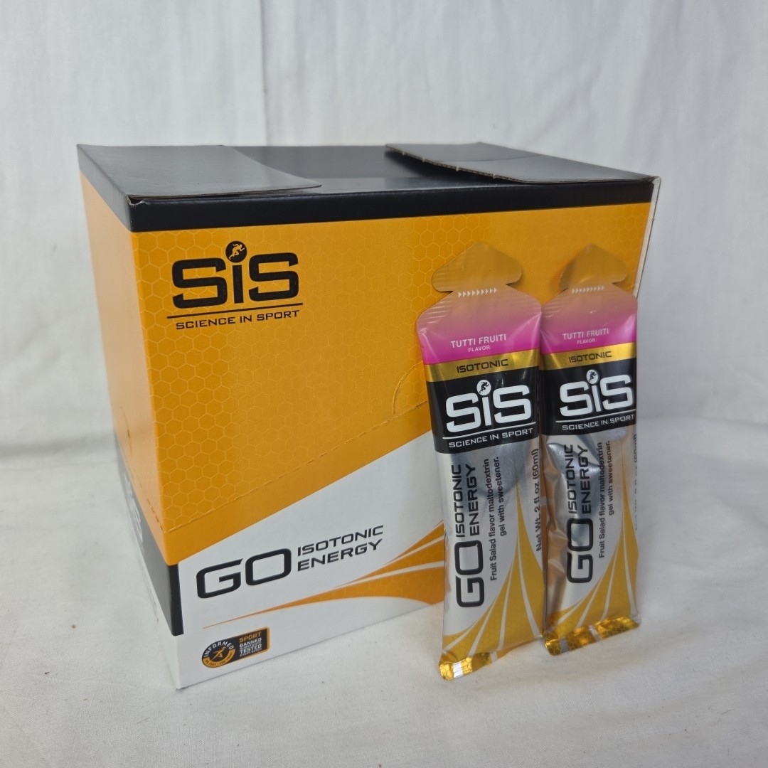 30 Pack Science in Sport Energy Gel SIS Isotonic Gel, 22g carbs TUTTI FRUTTI