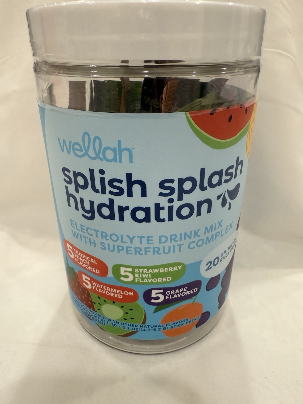 Splish Splash Hydration, Variety, 20 Stick Packs, 0.2 oz (4.9 – 5.2 g) Each