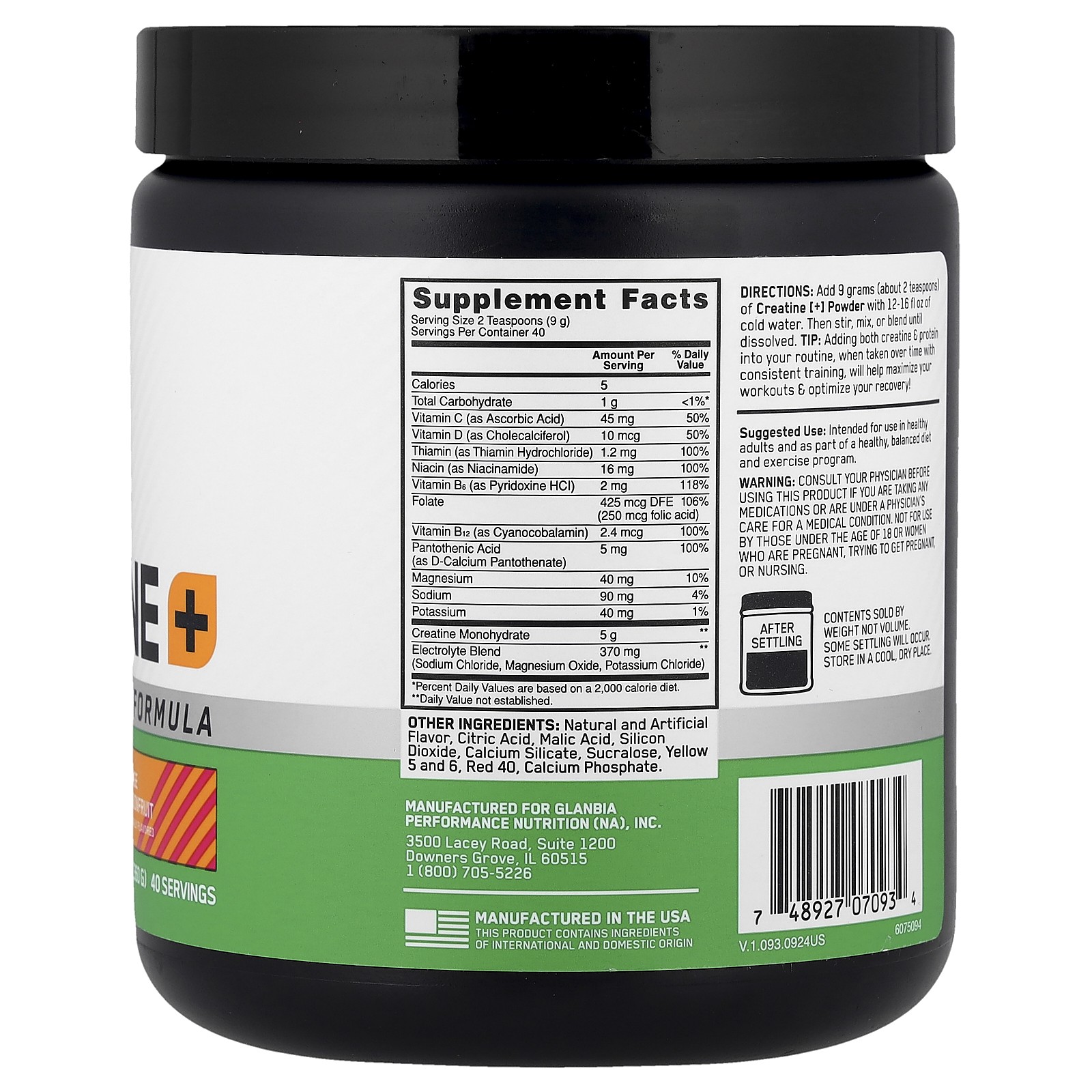 Creatine+, Orange Passionfruit, 12.69 oz (360 g)