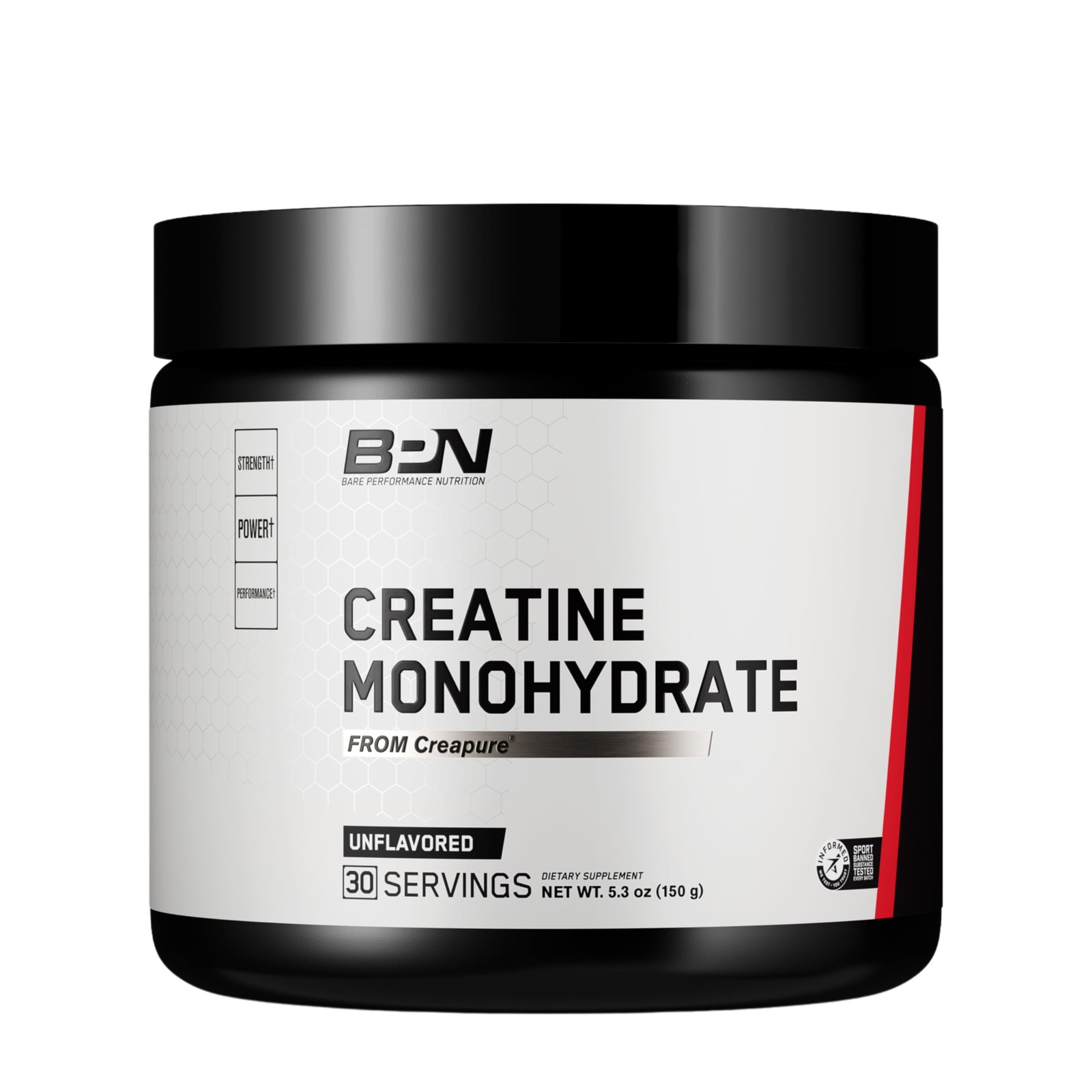 BARE PERFORMANCE NUTRITION, BPN Pure Creatine 5.3 Ounce (Pack of 1)