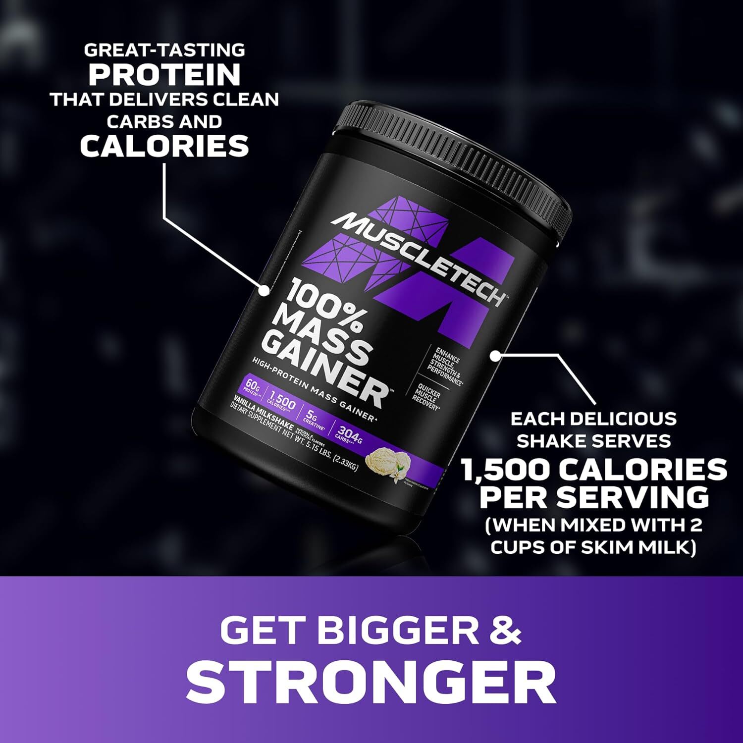 High Protein Mass Gainer for Men & Women – Protein Powder Shakes for Weight Gain