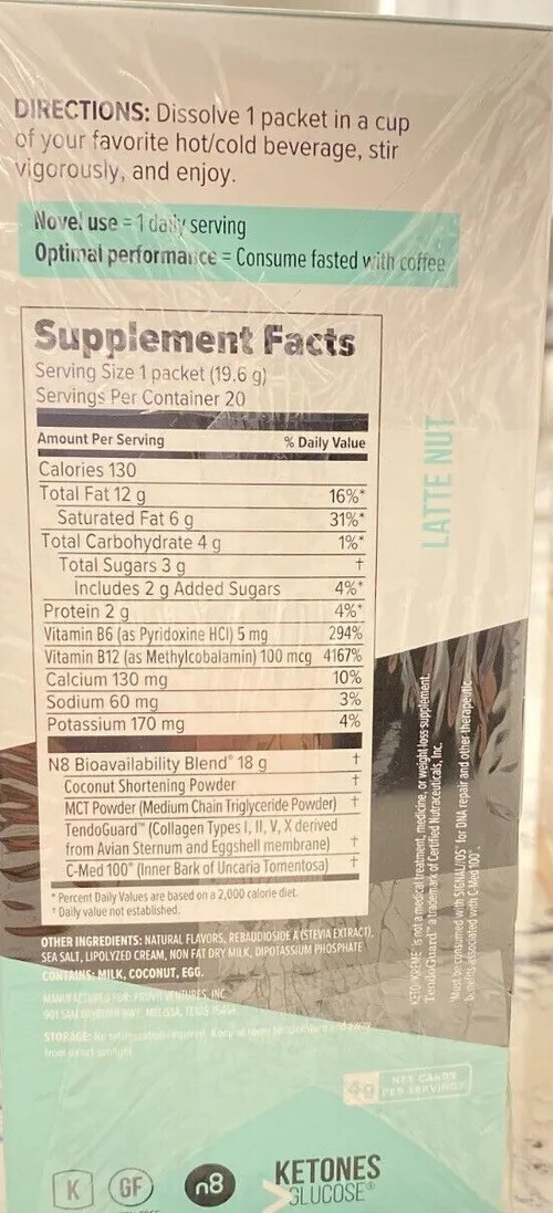 🔥 Pruvit Keto Coffee Kreme Ketones 3, 5, 7, 10, 20 pk YOU PICK