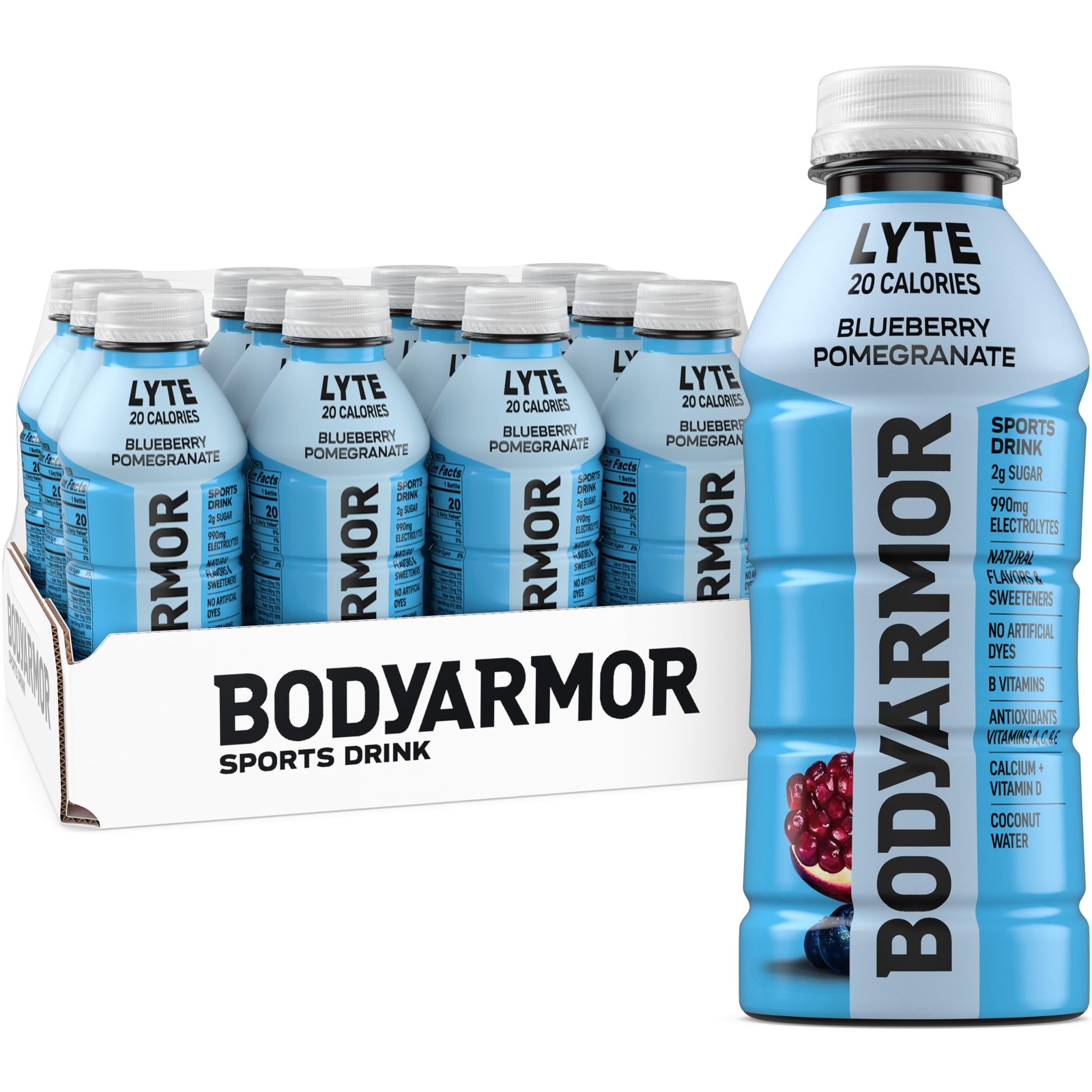 BODYARMOR Lyte Sports Drink Low-Calorie 16 Ounce (Pack of 12), Pink