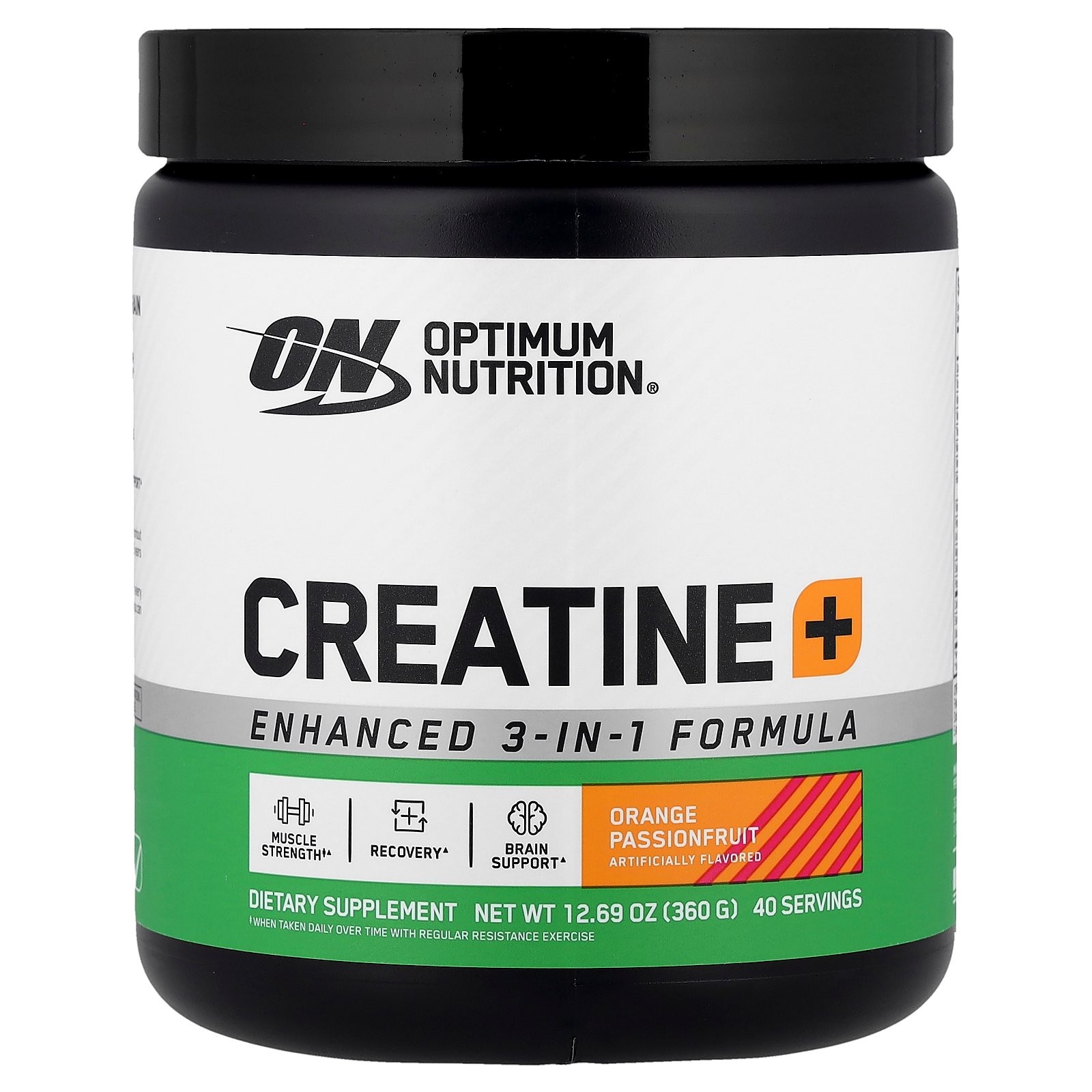 Creatine+, Orange Passionfruit, 12.69 oz (360 g)