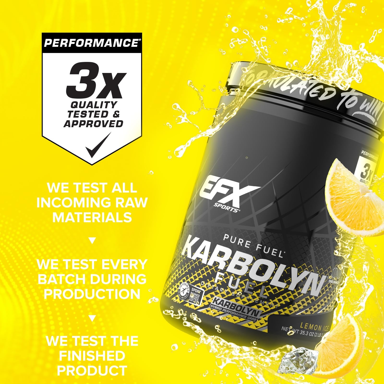 EFX Sports Karbolyn Fuel | FastAbsorbing Carbohydrate Powder | Carb Load, Sus…