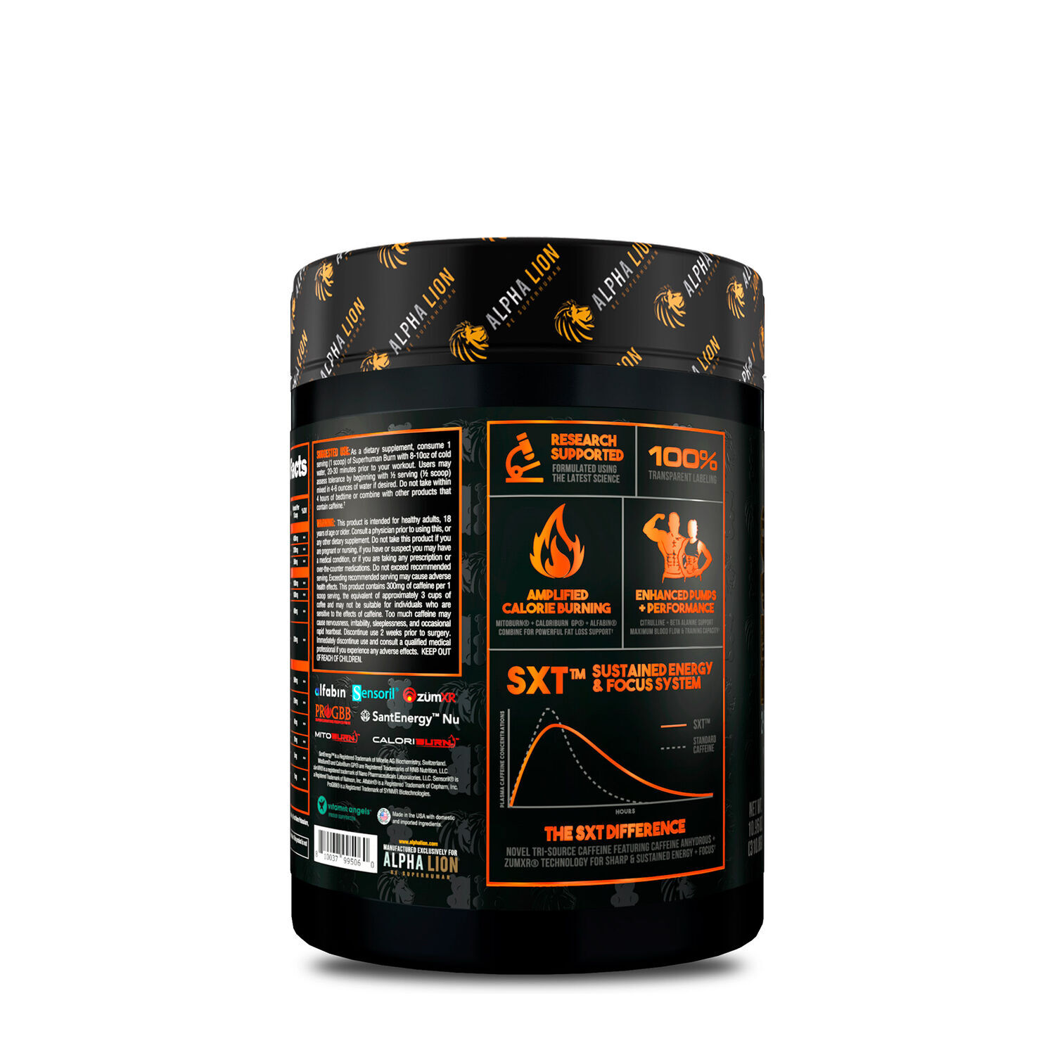 Alpha Lion Super Human Burn Fat Burner Pre-Workout 21-42 Servings 3 Flavors NEW