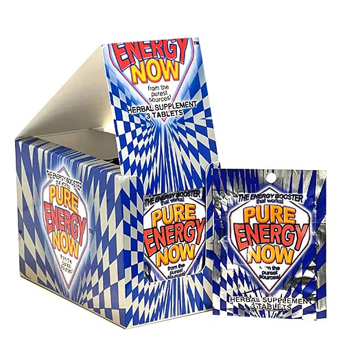 Pure Energy Now Herbal Booster Supplements 2 FULL BOXES 144 Pills Total