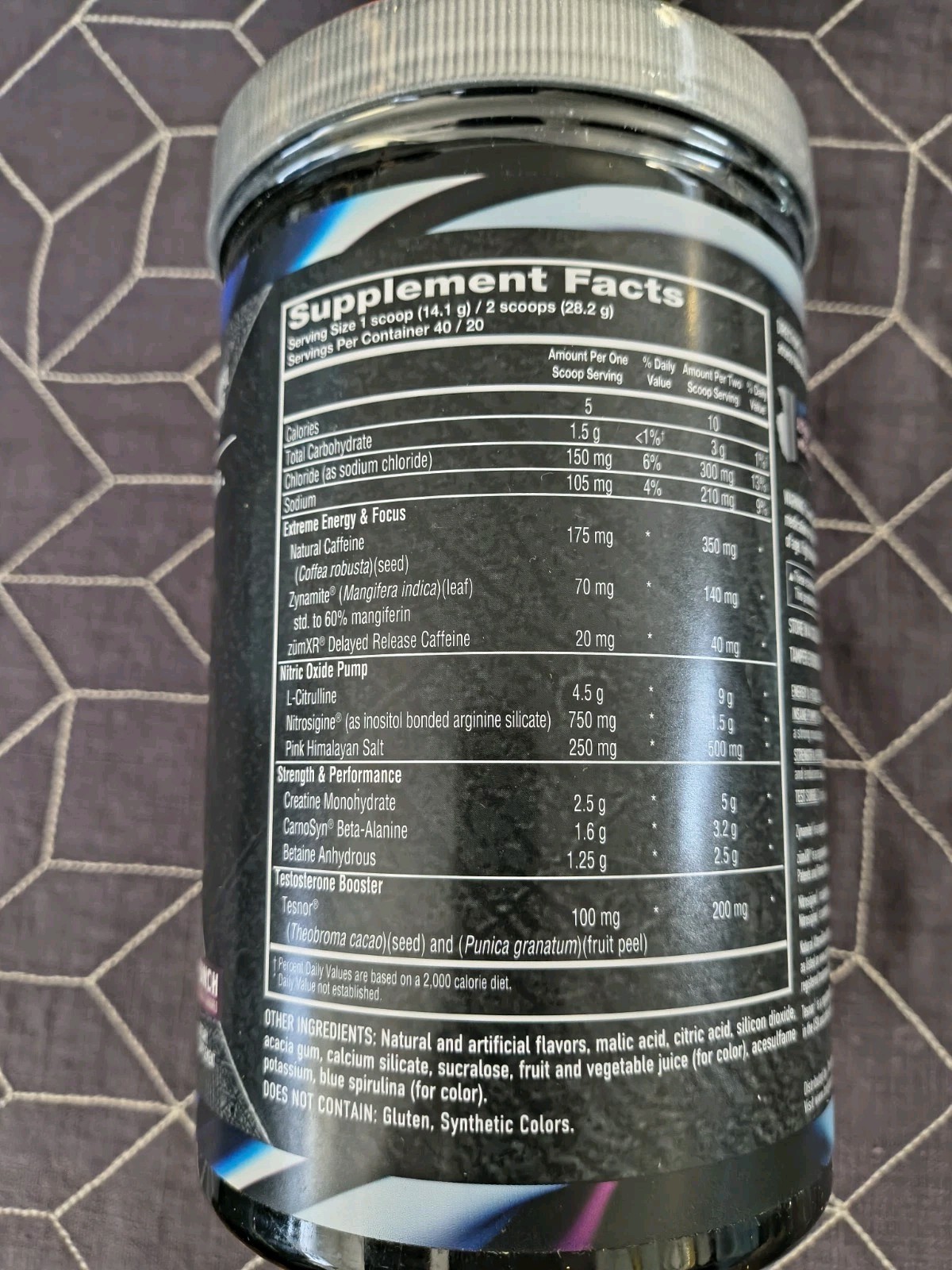 BodyTech Elite Altered Savage Pre-Workout 19.9Oz 40 Serv Bberry Punch 7/31/26