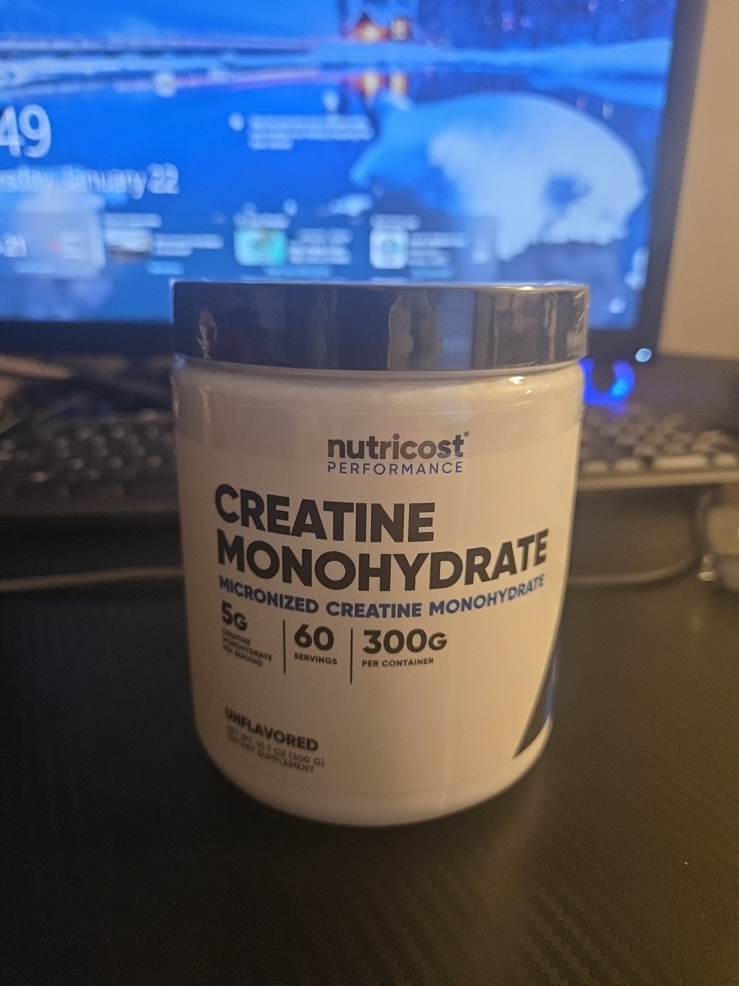 Nutricost Pure Creatine Monohydrate 300Gram Powder 10.7oz Exp: 08/2028 FRESH!