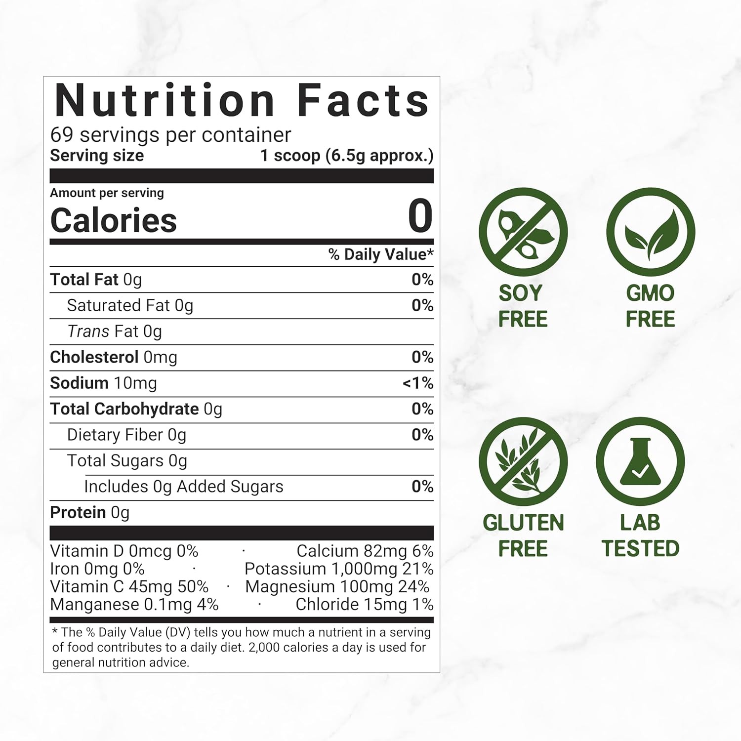 Electrolytes Powder, 1Lb (69 Servings) – No Sugar, Lemon Lime – Hydration Supple