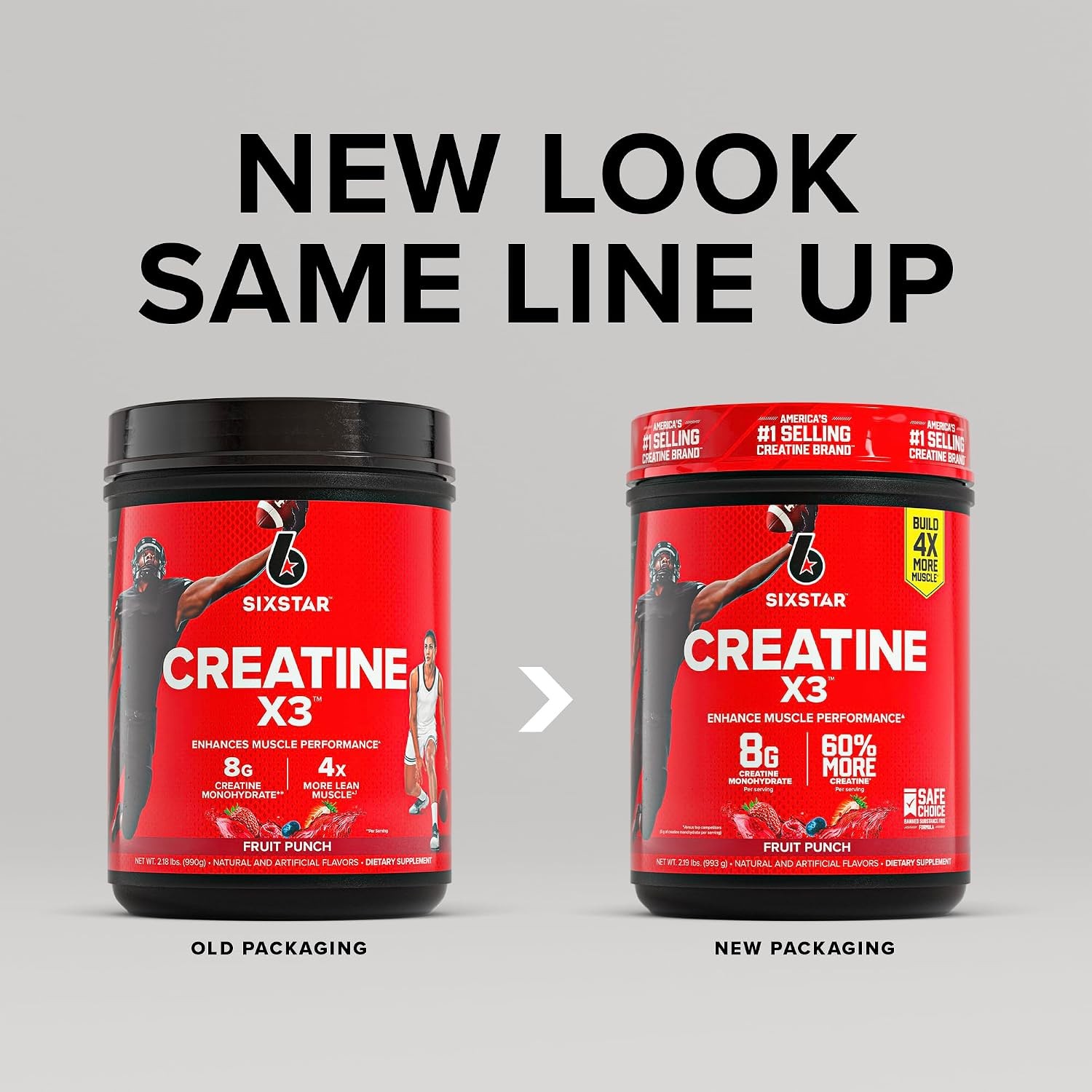 Creatine Monohydrate Powder, X3 (Fruit Punch) – Flavored Creatine Hcl Powder Mon