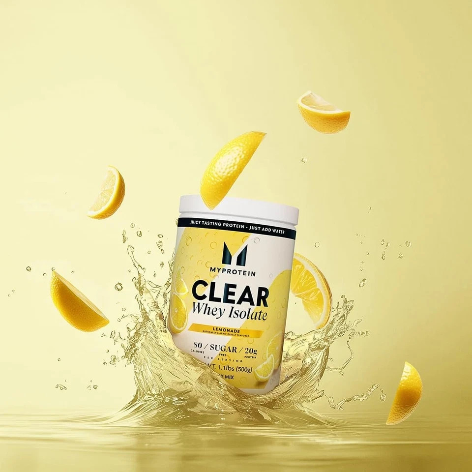 Clear Whey Isolate Protein Powder, Lemonade, 20 Servings, 1.1lbs NEW w/Free Ship