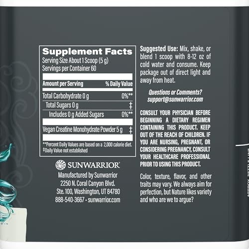 Creatine Monohydrate Powder 60 Serving Unflavored Micronized