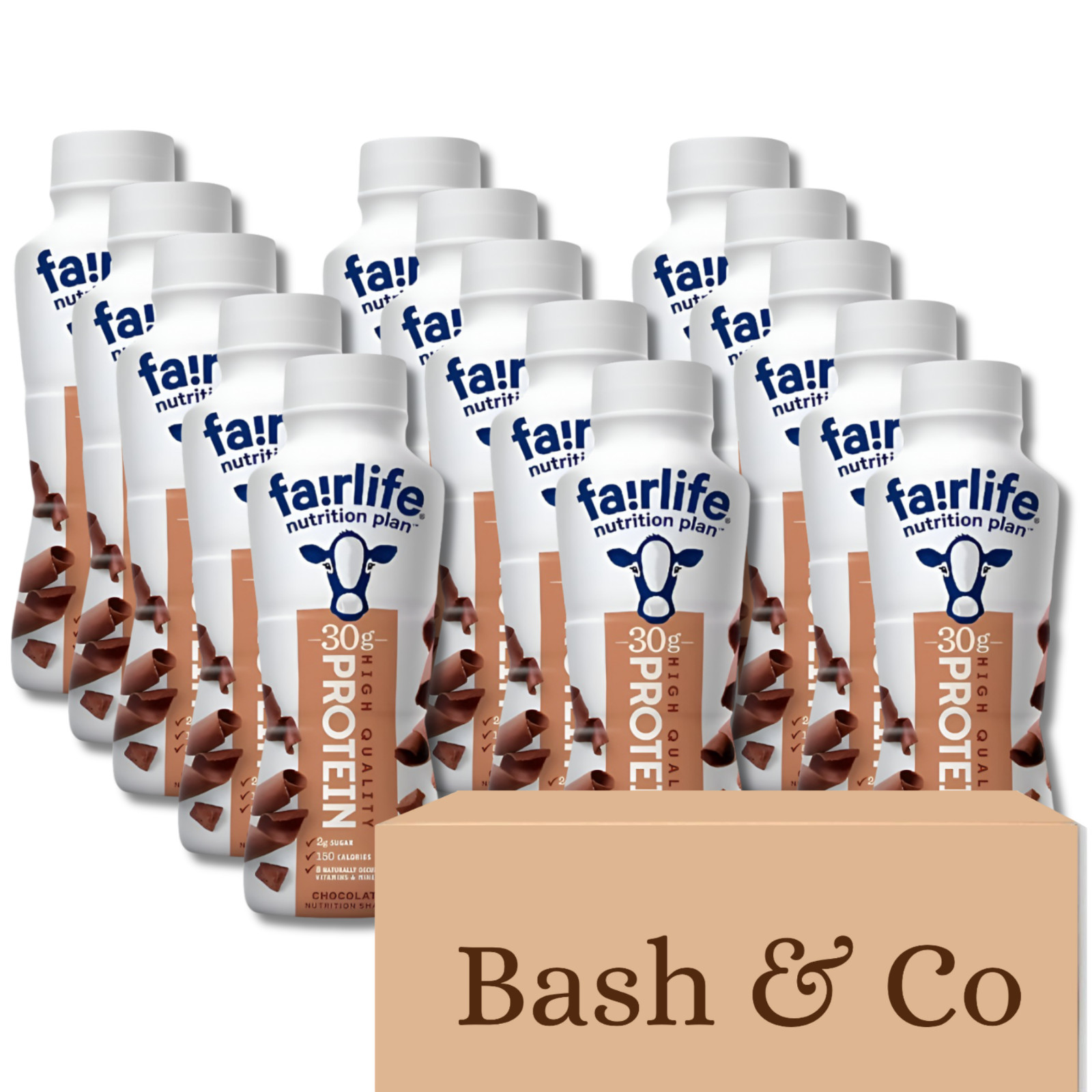 Fairlife Nutrition Plan 30g Protein Shake Chocolate 11.5oz 15 Pack by Bash & Co