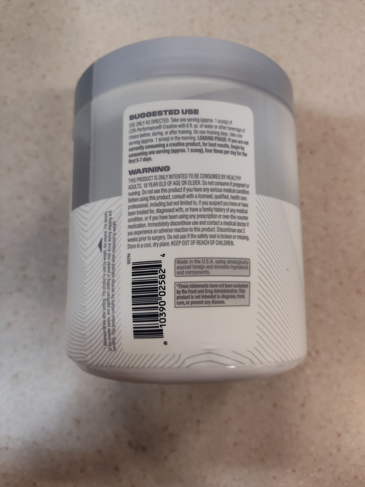 Creatin, COR-Performance® Creatine, Unflavored, 12.69 oz (360 g) best by 12/28
