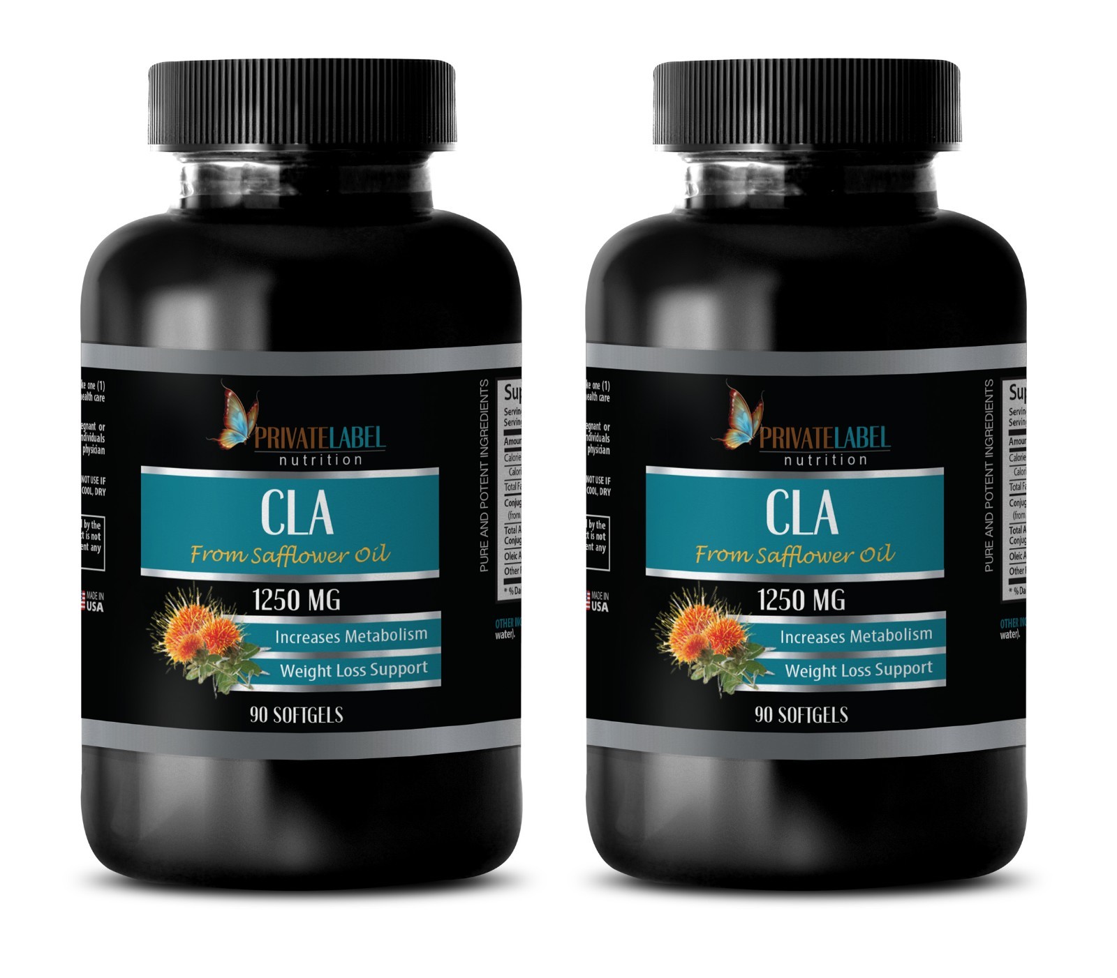belly fat burner pills – CLA 1250mg – fat burner pills for men – 180 Softgels