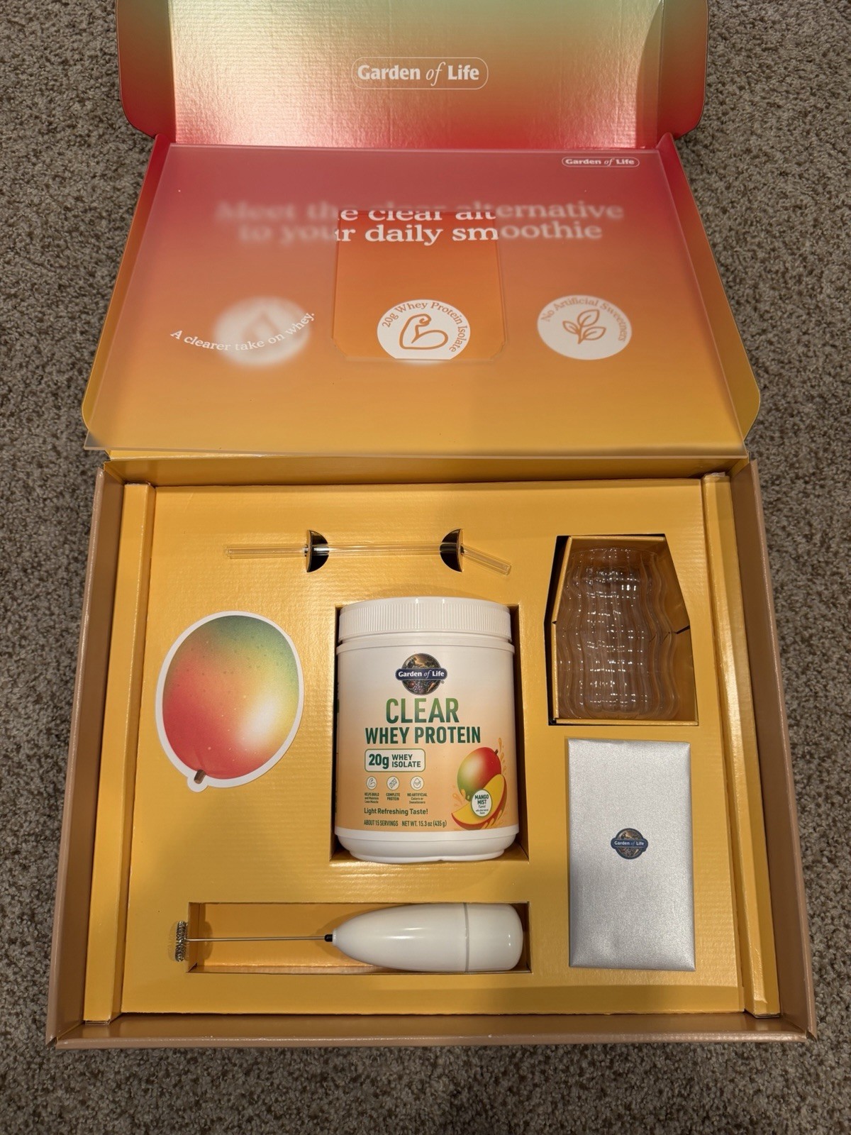 Garden of Life Clear Whey Protein Mango Mist Smoothie Day Kit