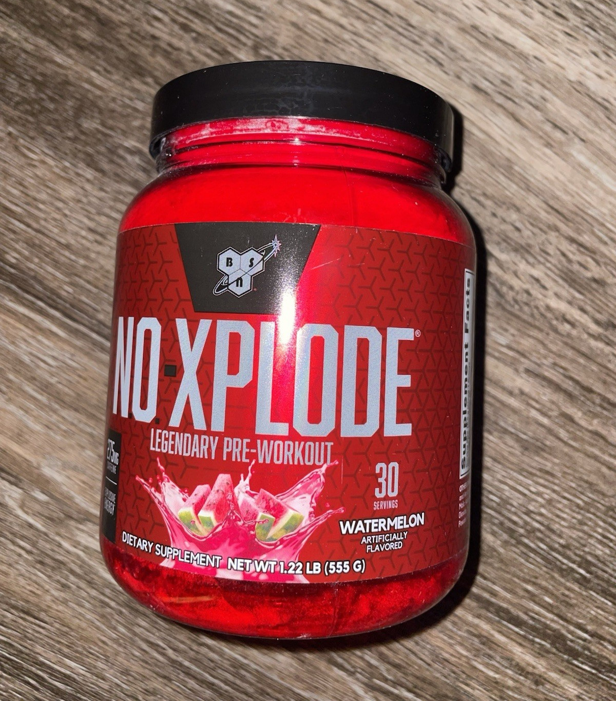 BSN N.O.-Xplode Legendary Pre-Workout Powder, Watermelon, 30 Servings 1.22 lb