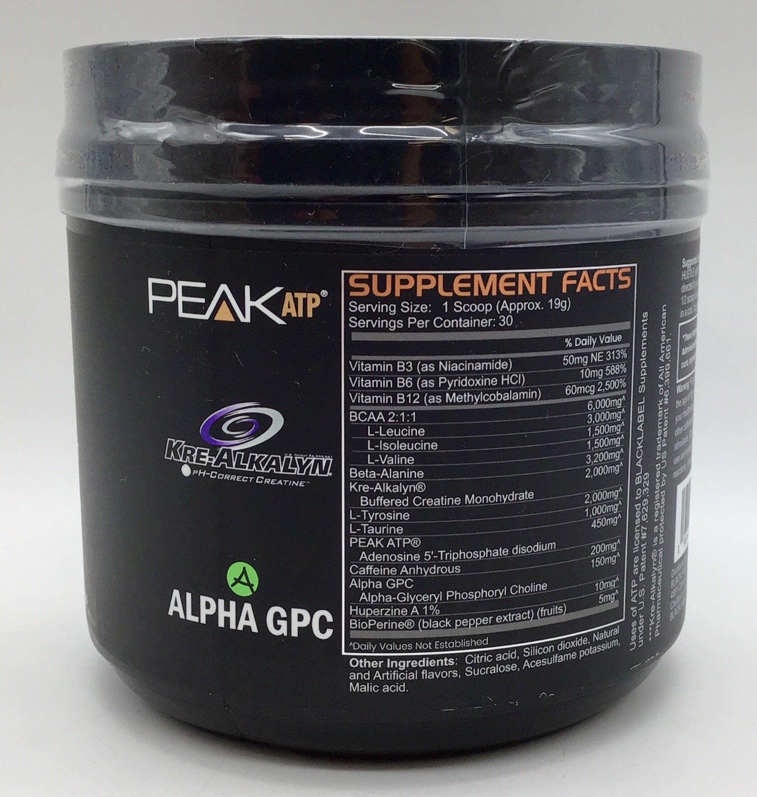 BLACK LABEL SUPPLEMENTS PRE-WORKOUT ORANGE MANGO 30 SERVINGS EXPIRATION 12/2026